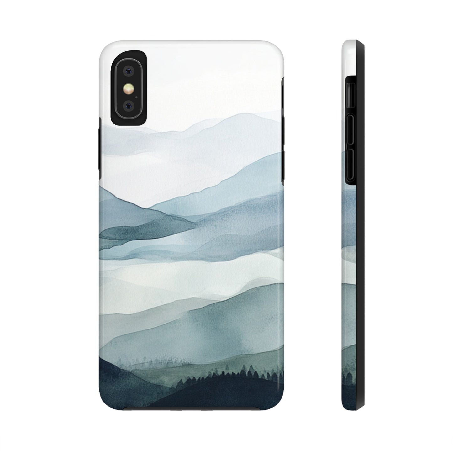 Majestic Mountains | Watercolor Mountain Scene Tough Phone Case