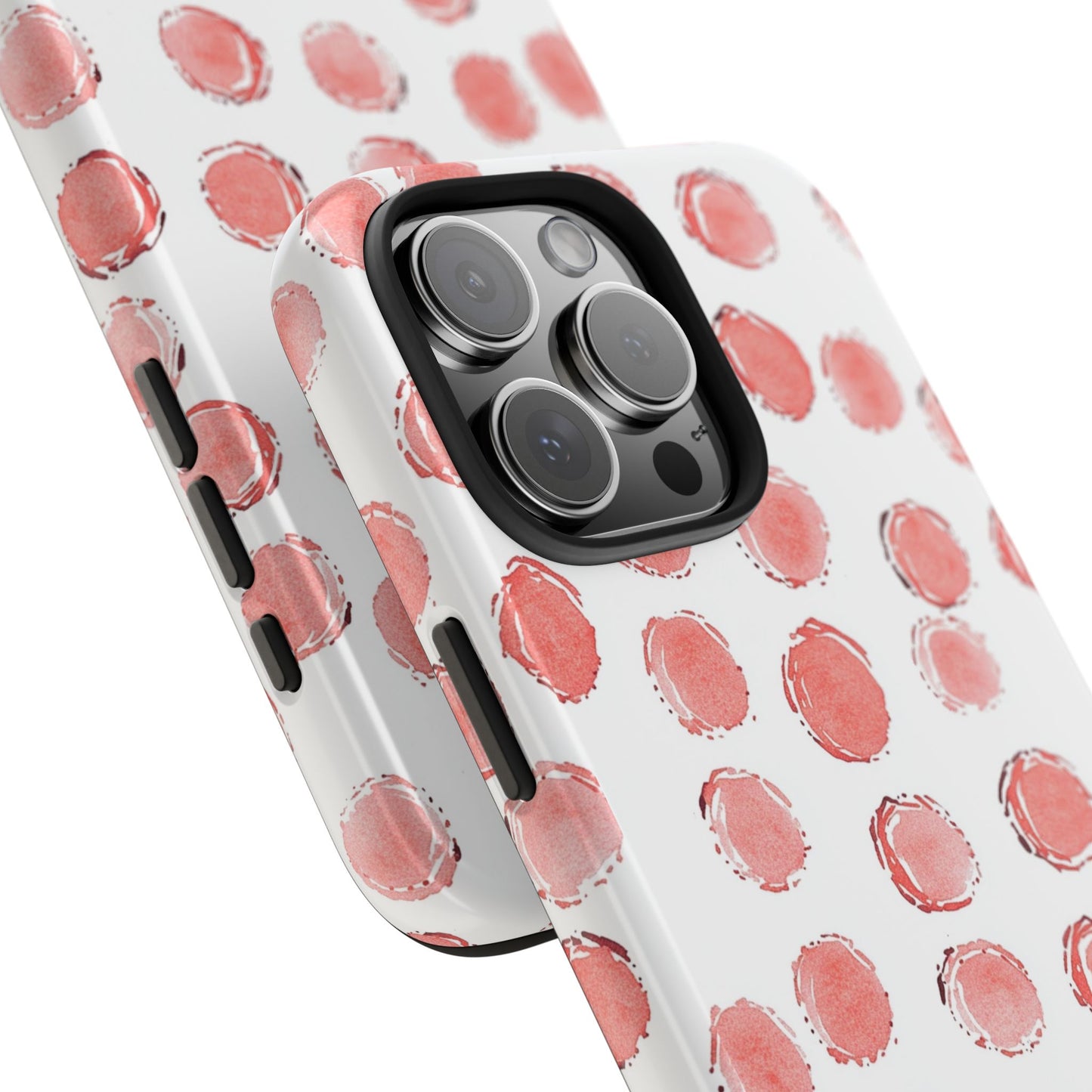Trendy Spots | Pink Polka Dot Tough Phone Case