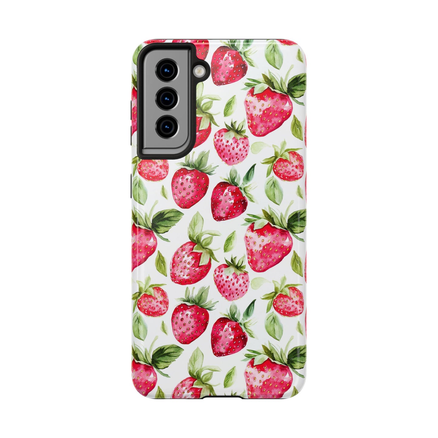 Nature Lover | Strawberry Watercolor Tough Phone Case