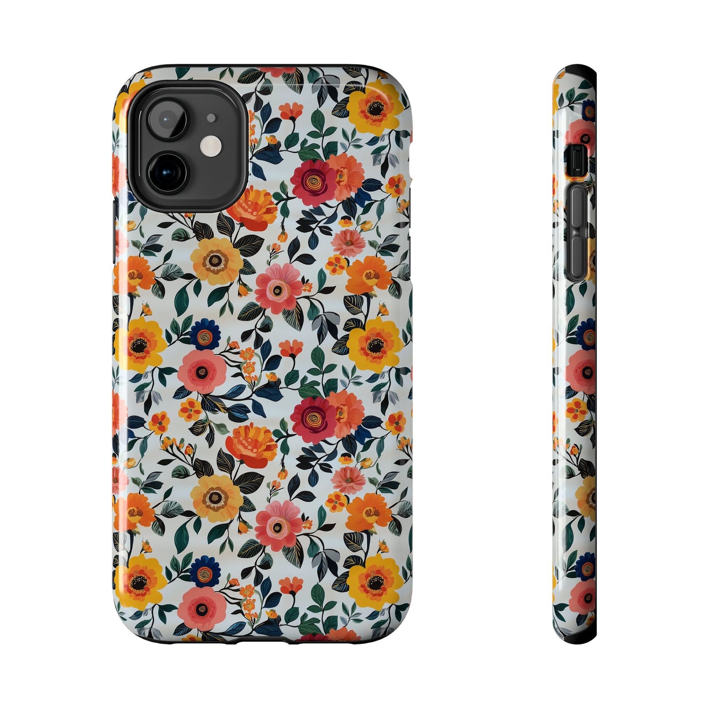In Bloom | Small Colorful Flowers Tough Phone Cases