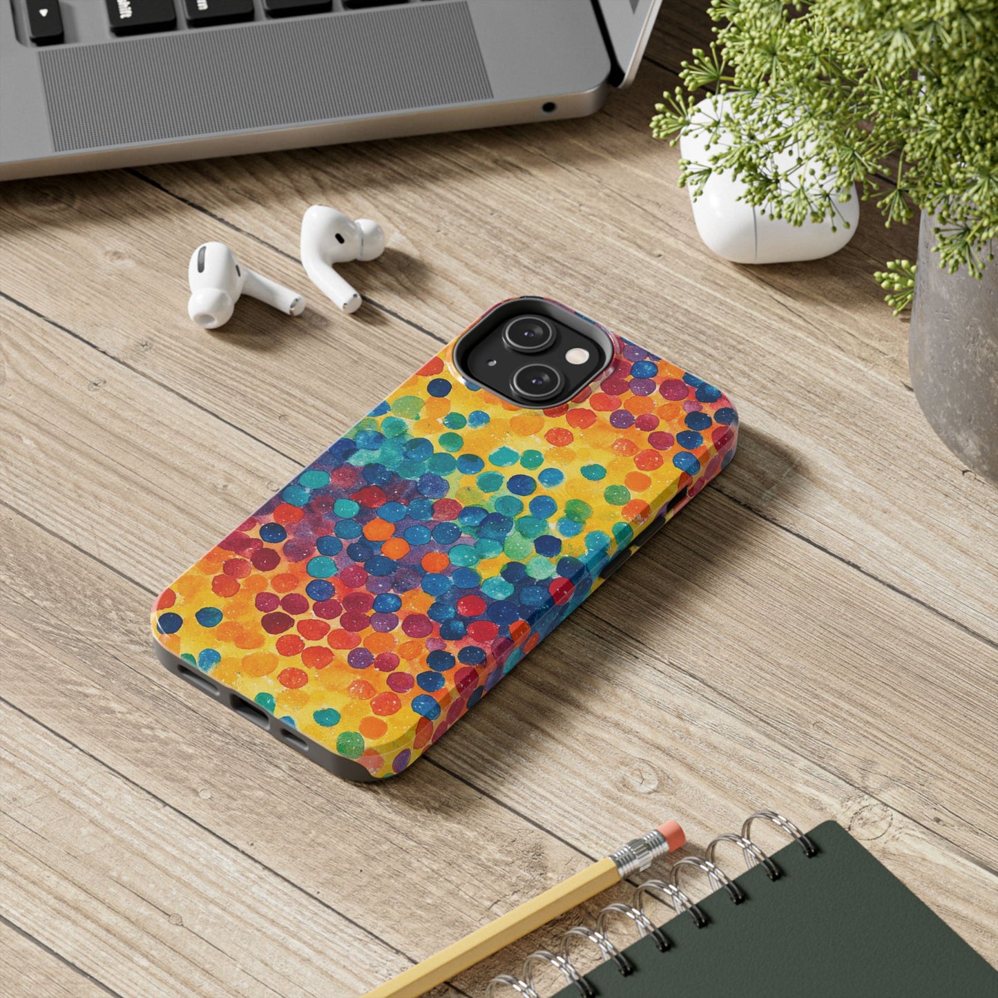 Trendy Spots | Rainbow Polka Dots Phone Case