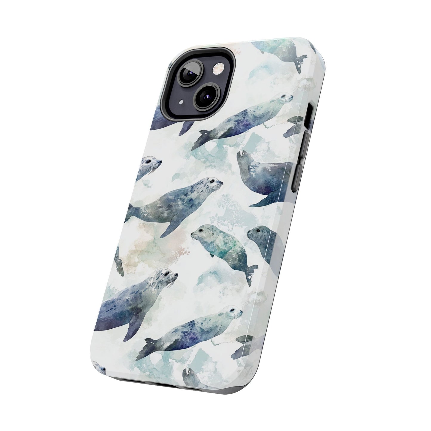 Animal Instinct | Watercolor Leopard Seals