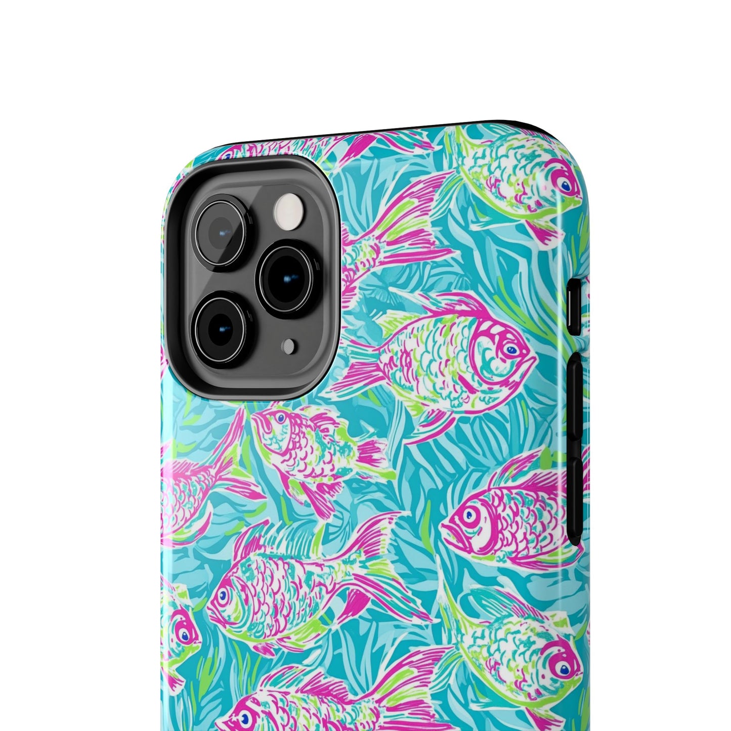 Under the Sea | Colorful Fish Design, Hot Pink Blue Green, Fishing Gifts, Ocean Lover, Marine Life Accessories, Protective Cover