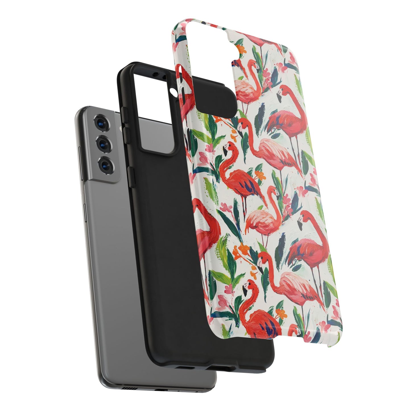 Animal Instinct | Flamingos Tough Phone Case