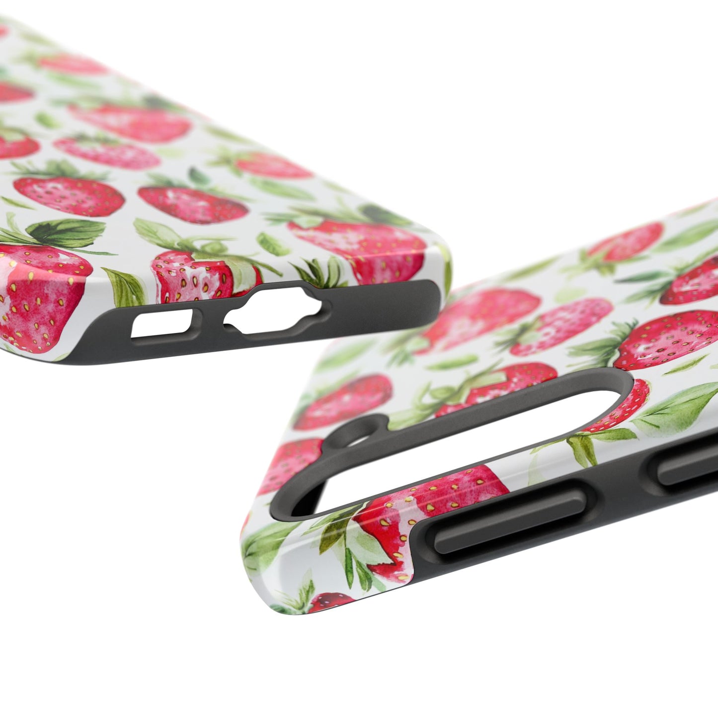Nature Lover | Strawberry Watercolor Tough Phone Case