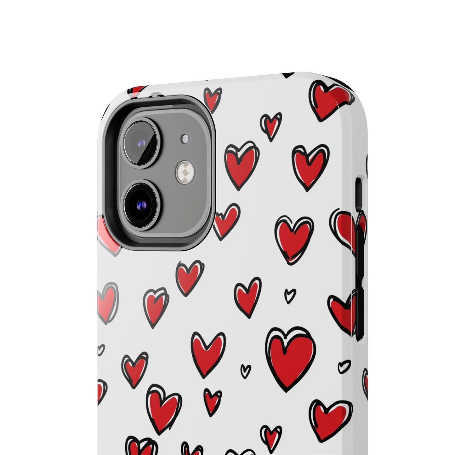 Love is in the Air | Red Hearts Tough Phone Case