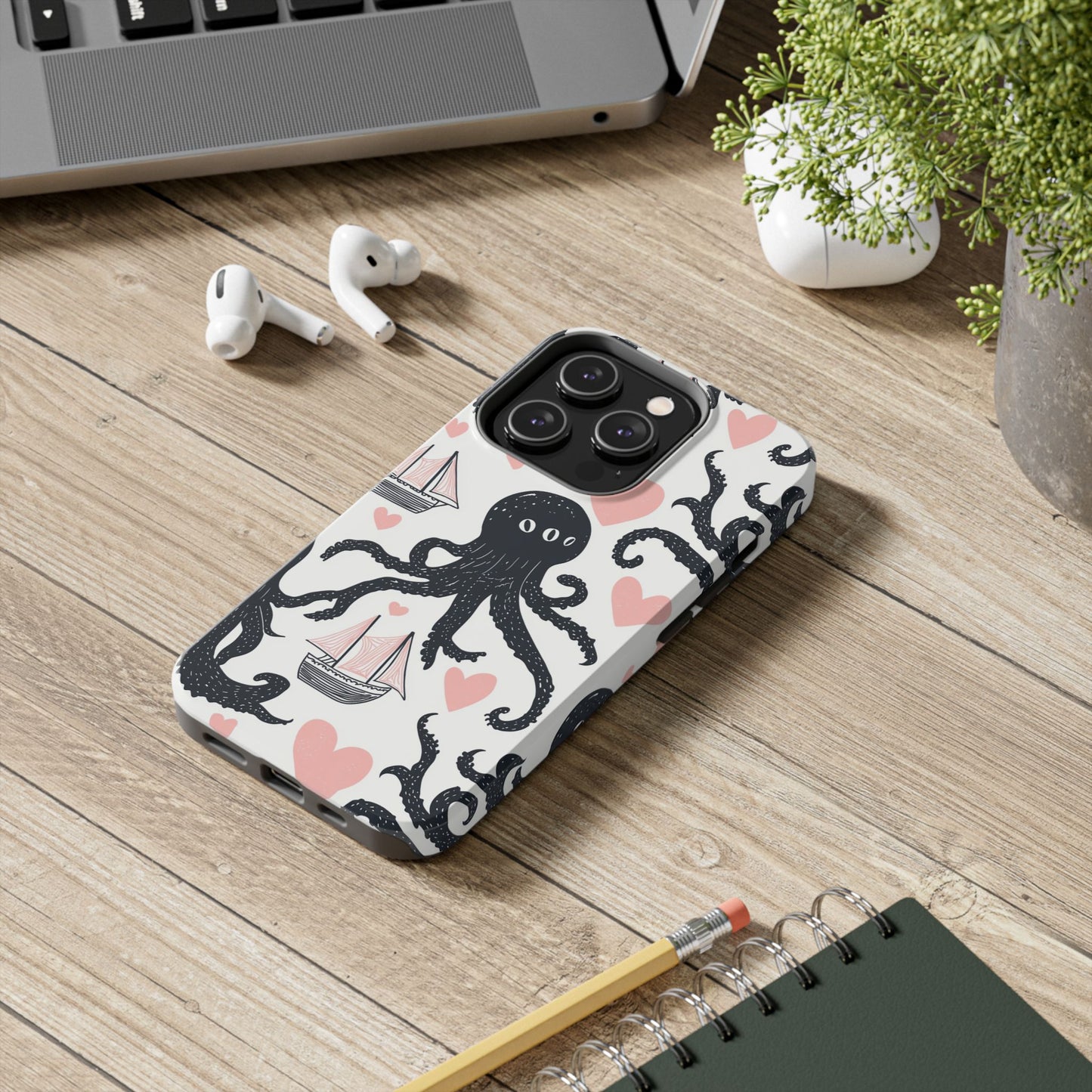 Quirky Chic | Kraken Boat Love Tough Phone Case