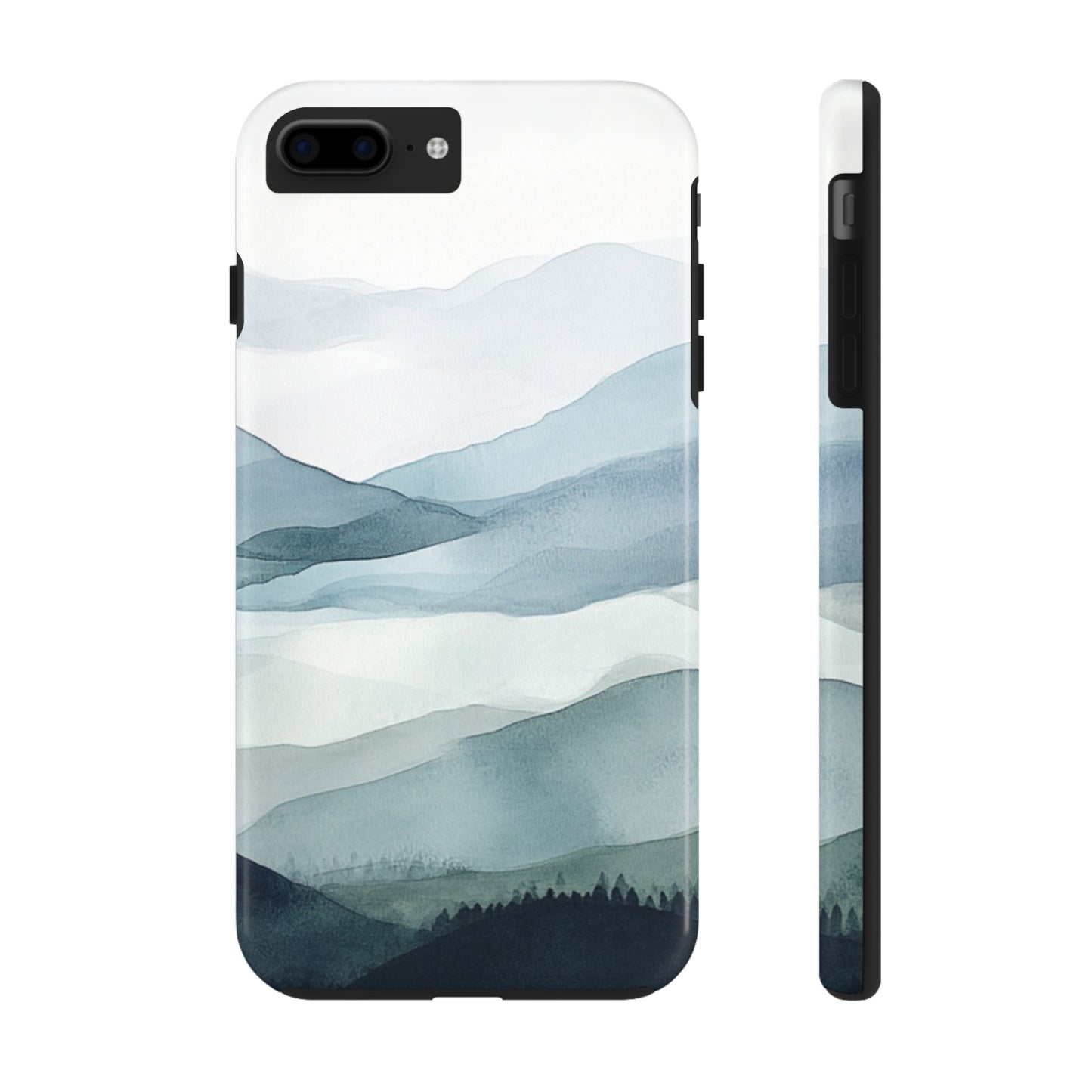 Majestic Mountains | Watercolor Mountain Scene Tough Phone Case