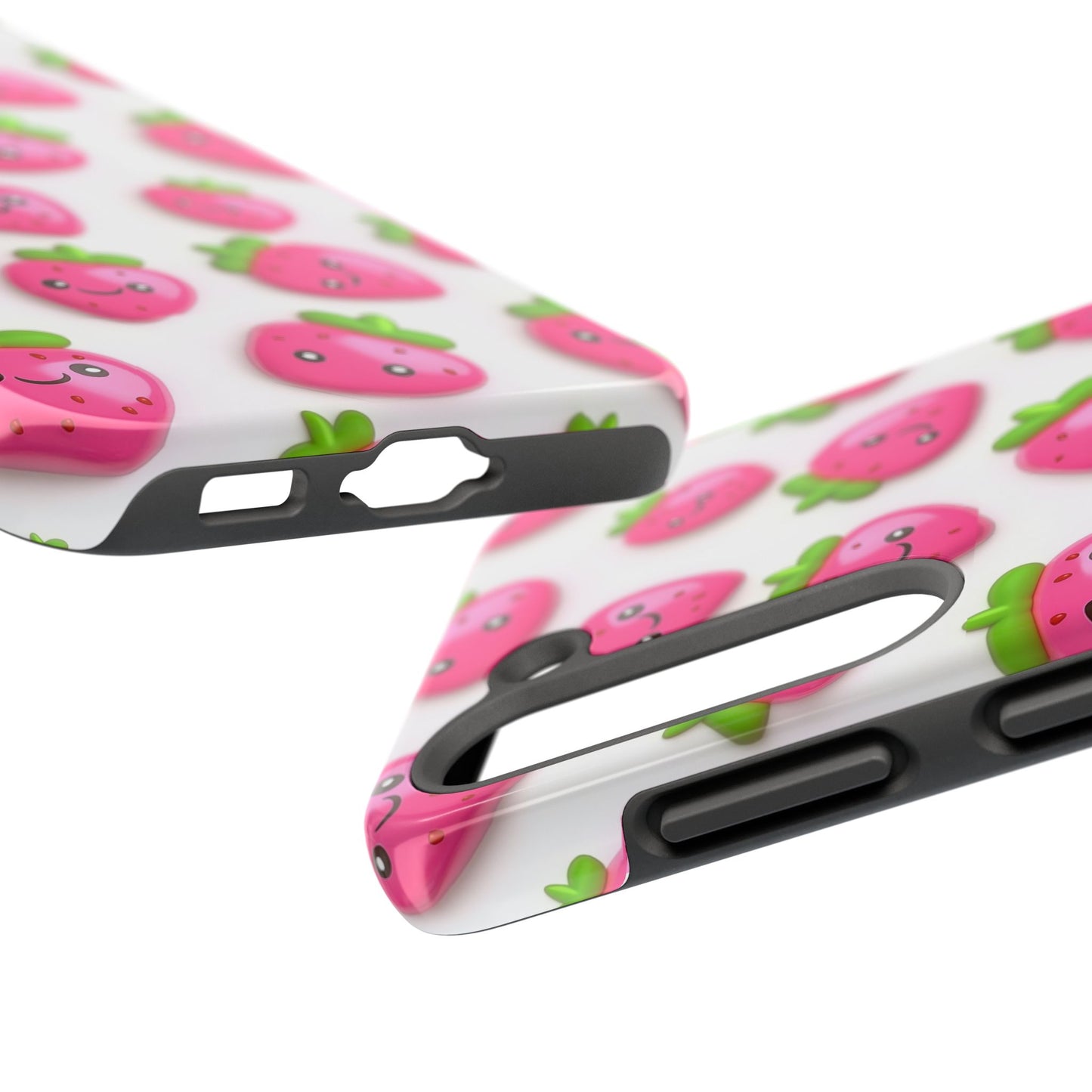 Quirky Chic | Smiling Strawberries Tough Phone Case