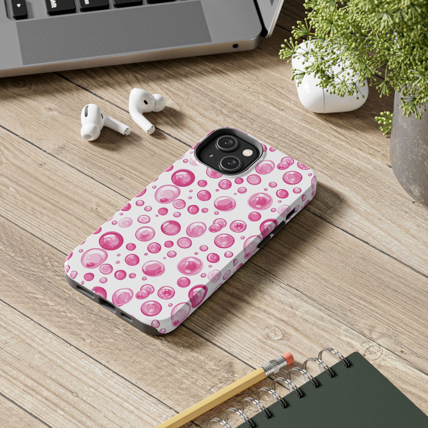 Trendy Spots | Pink Bubbles Phone Case