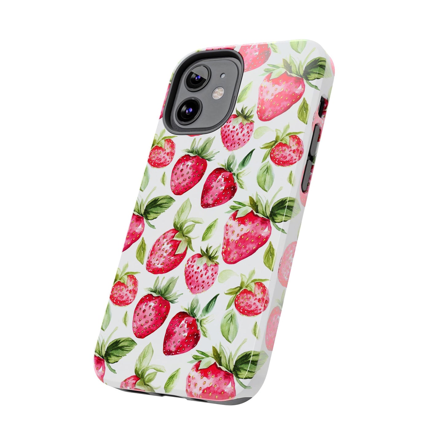 Nature Lover | Strawberry Watercolor Tough Phone Case