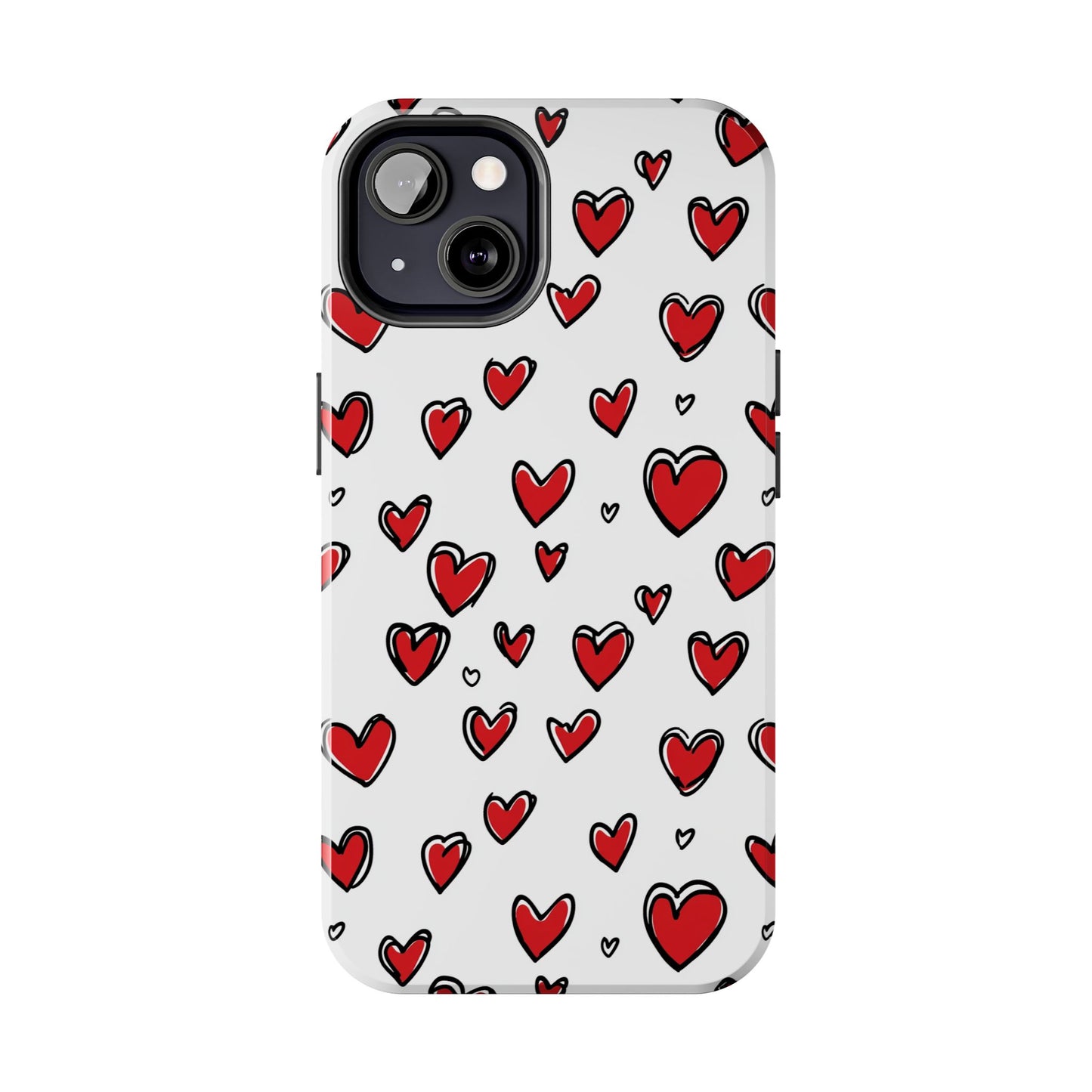 Love is in the Air | Red Hearts Tough Phone Case