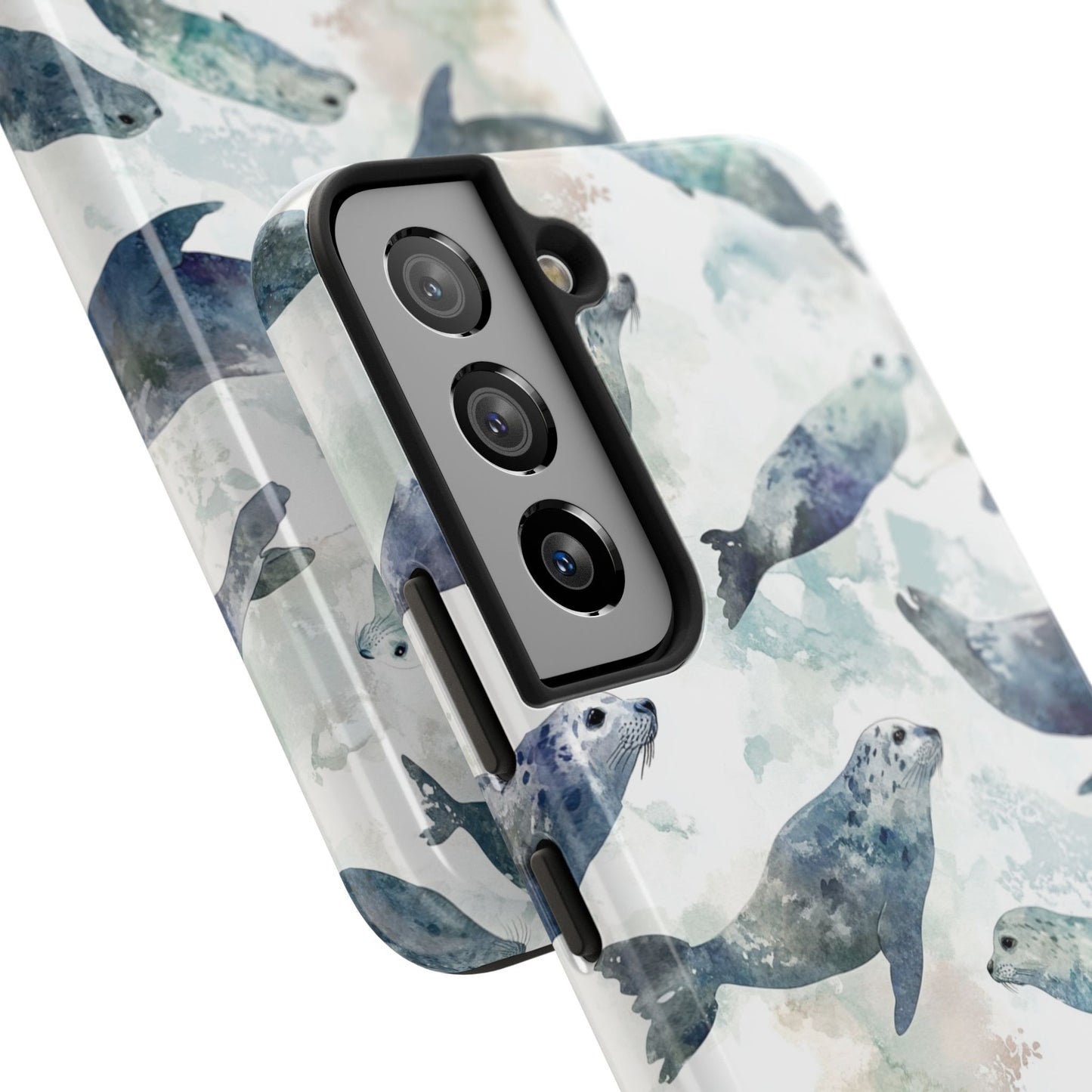 Animal Instinct | Watercolor Leopard Seals