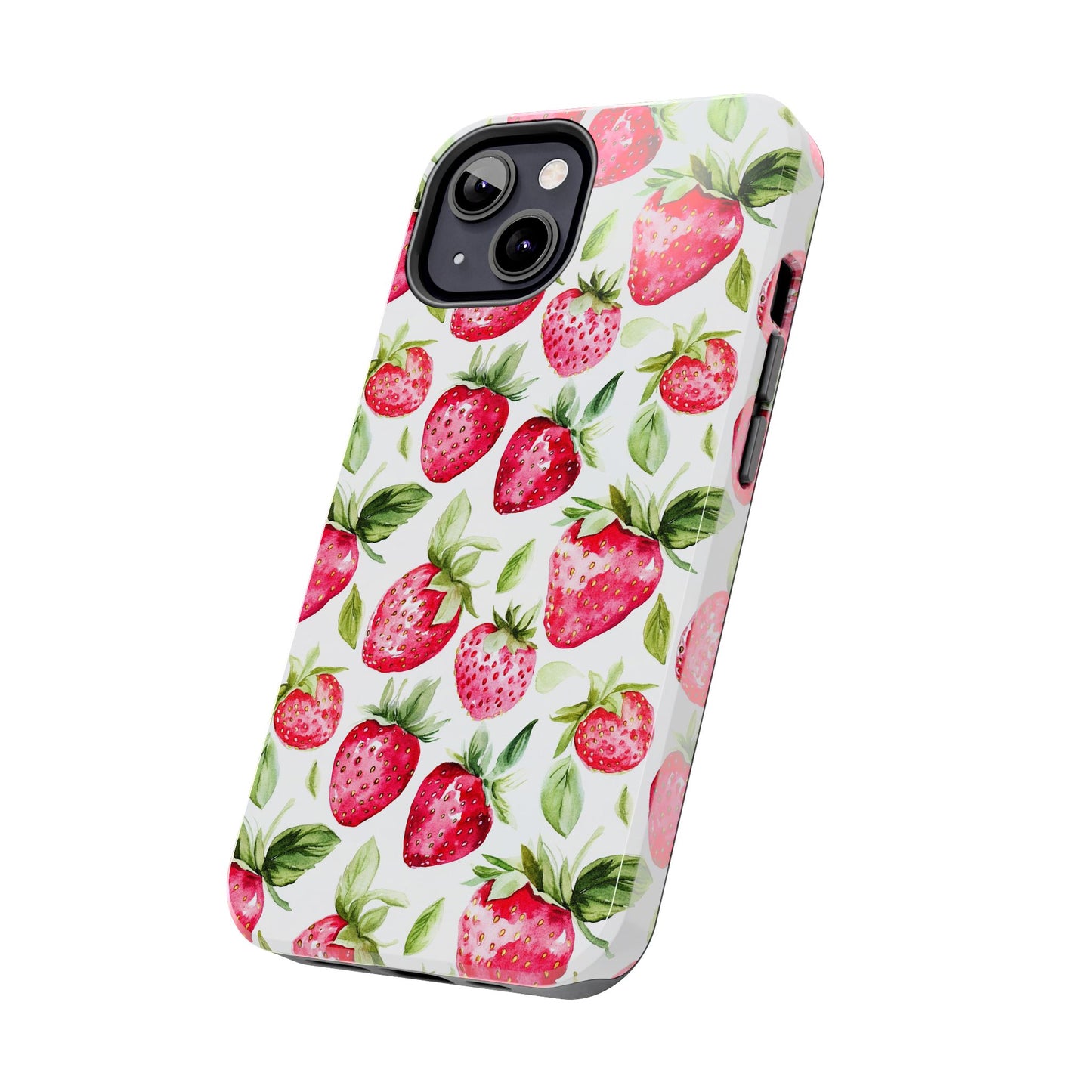 Nature Lover | Strawberry Watercolor Tough Phone Case