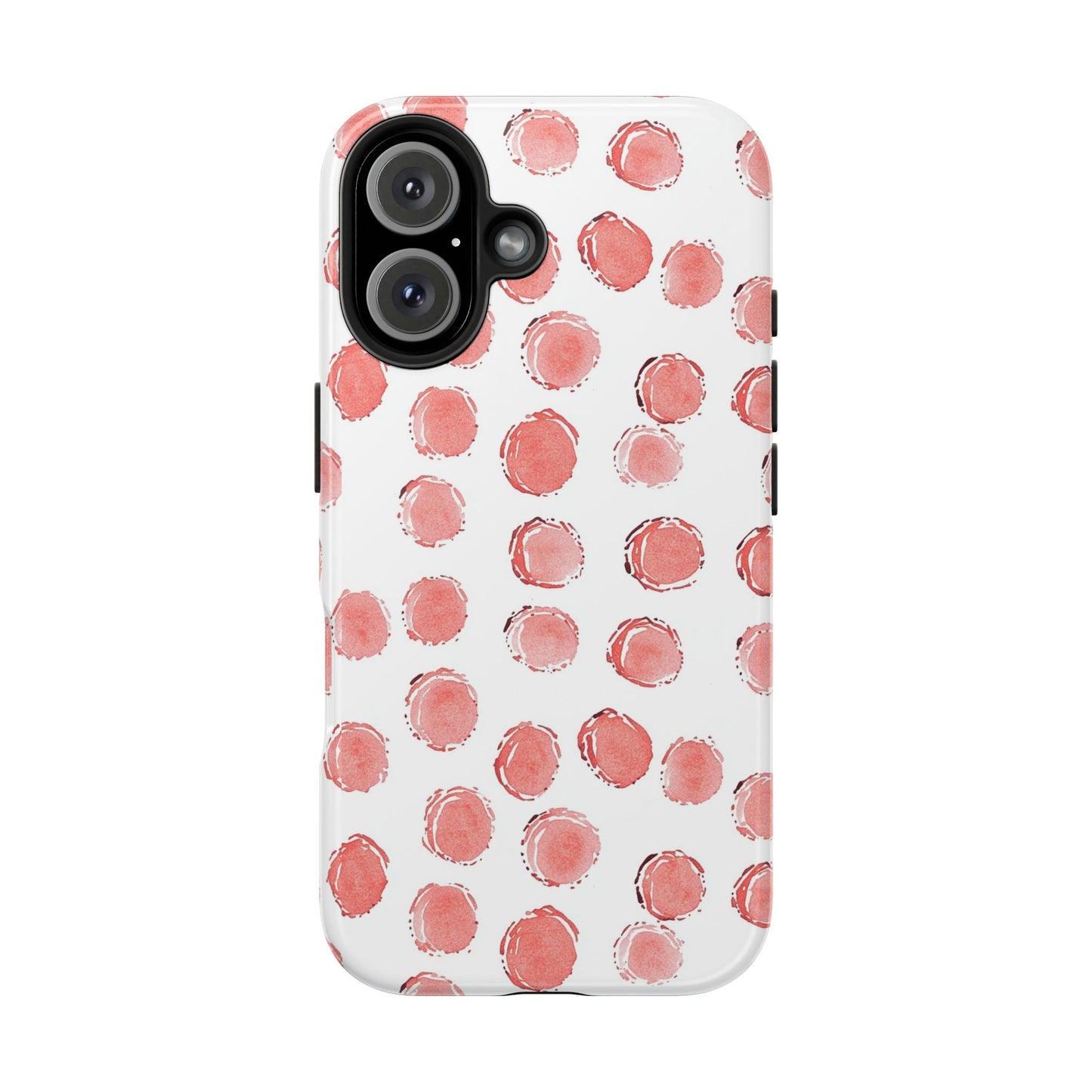 Trendy Spots | Pink Polka Dot Tough Phone Case