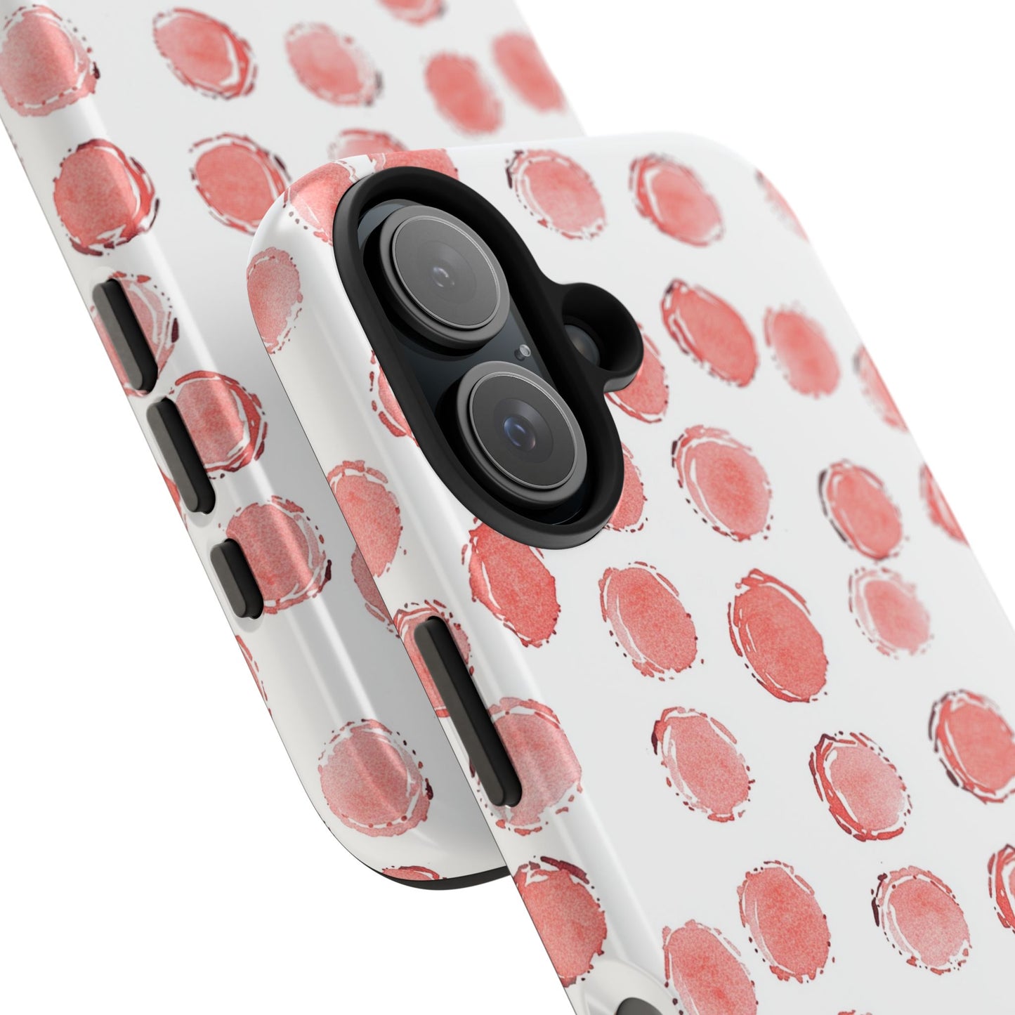 Trendy Spots | Pink Polka Dot Tough Phone Case