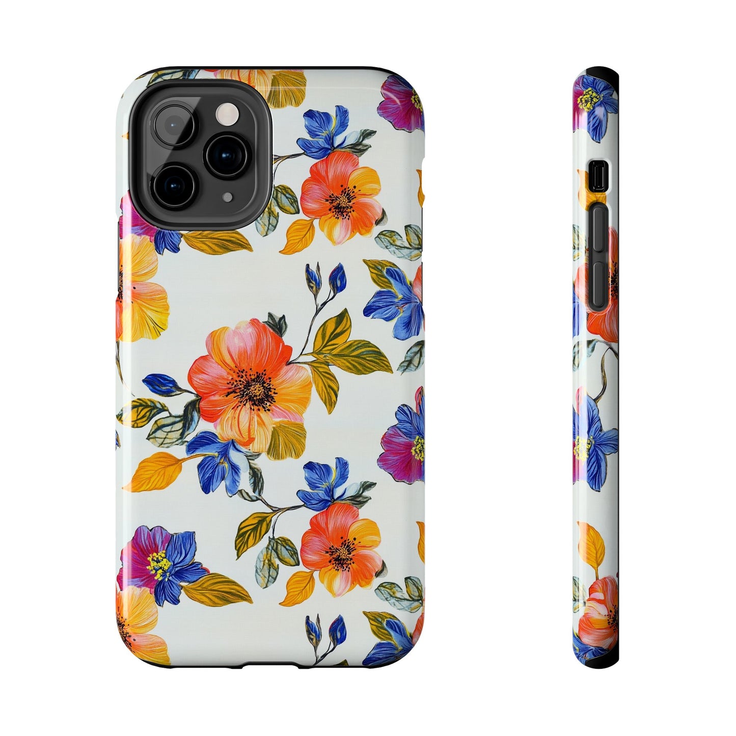 In Bloom | Colorful Florals Tough Phone Cases