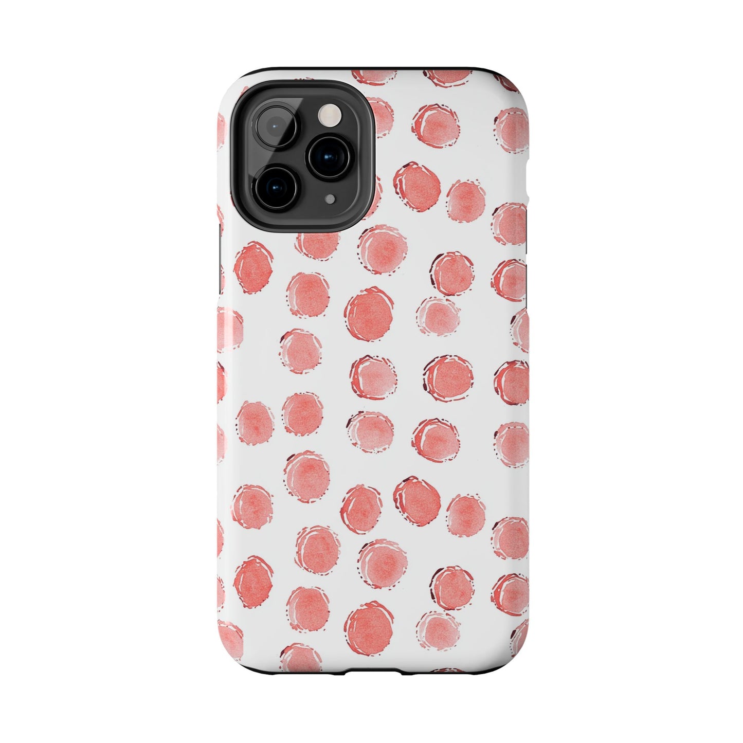 Trendy Spots | Pink Polka Dot Tough Phone Case