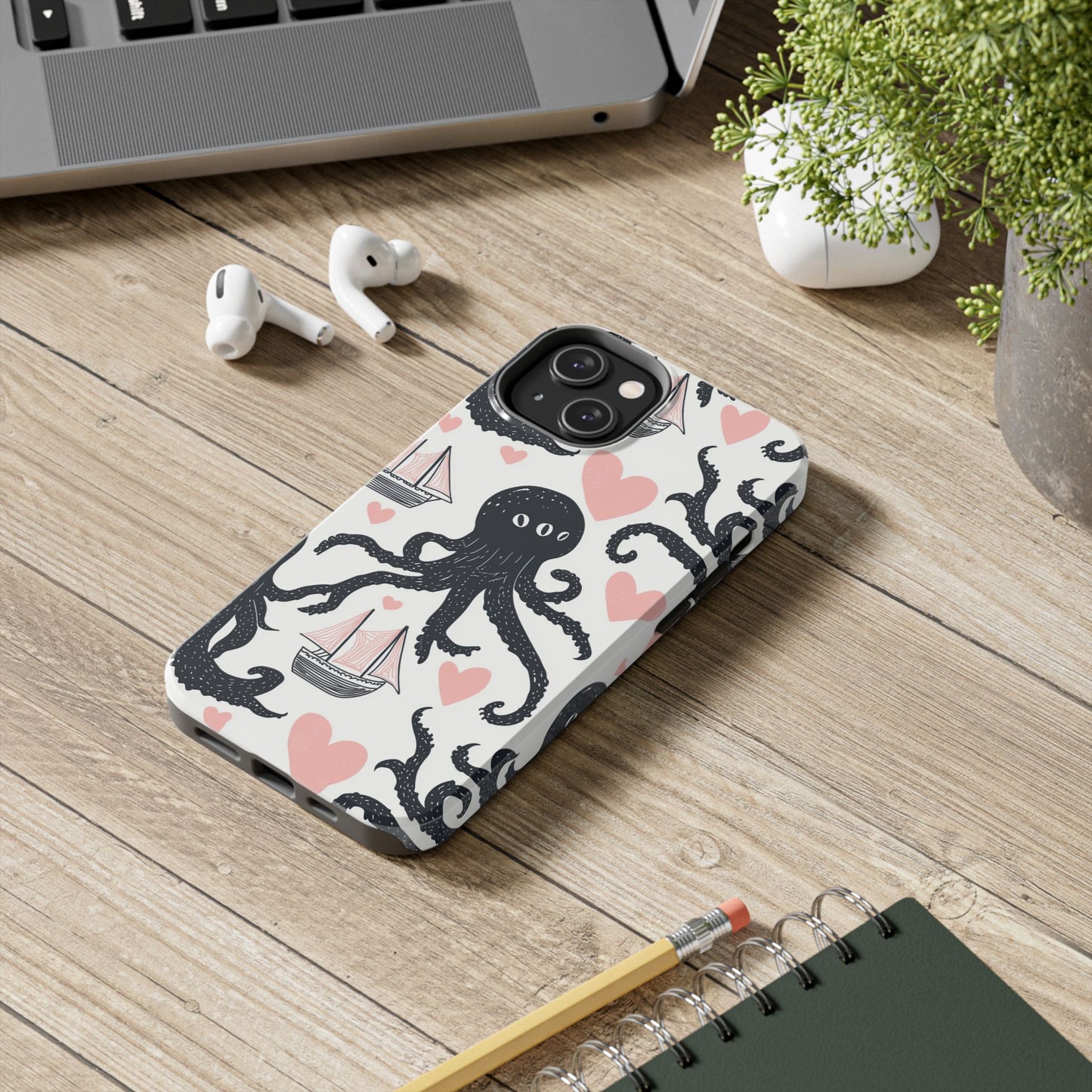 Quirky Chic | Kraken Boat Love Tough Phone Case