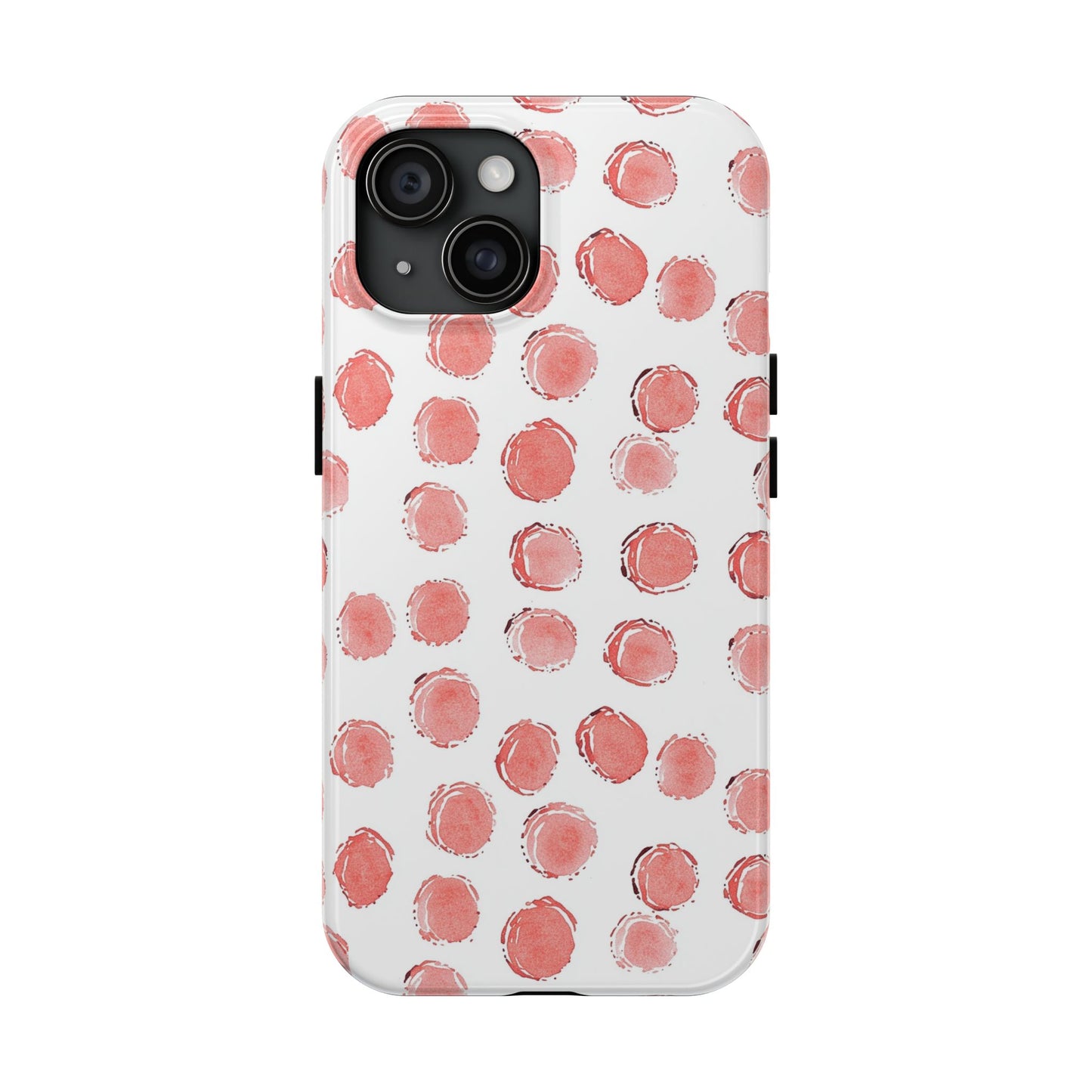 Trendy Spots | Pink Polka Dot Tough Phone Case