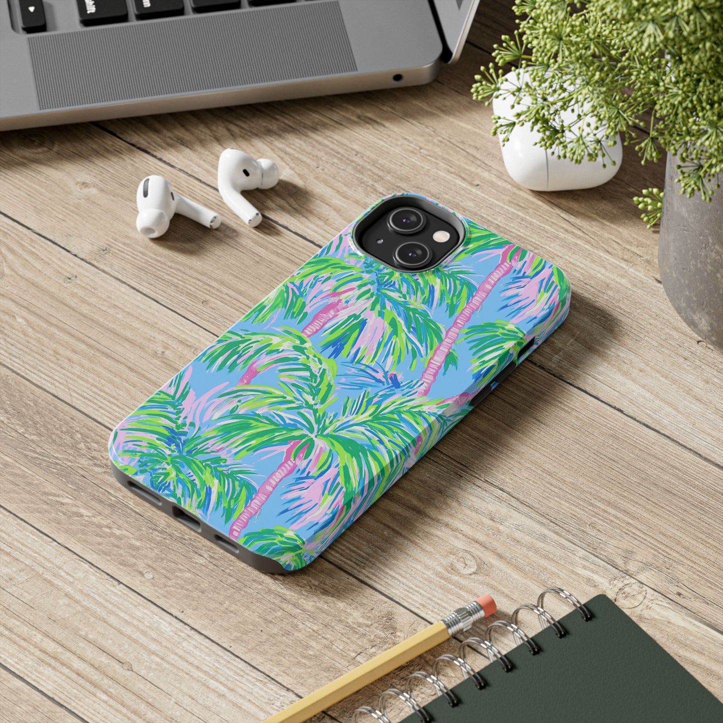 Nature Lover | Colorful Painted Palm Trees Phone Case