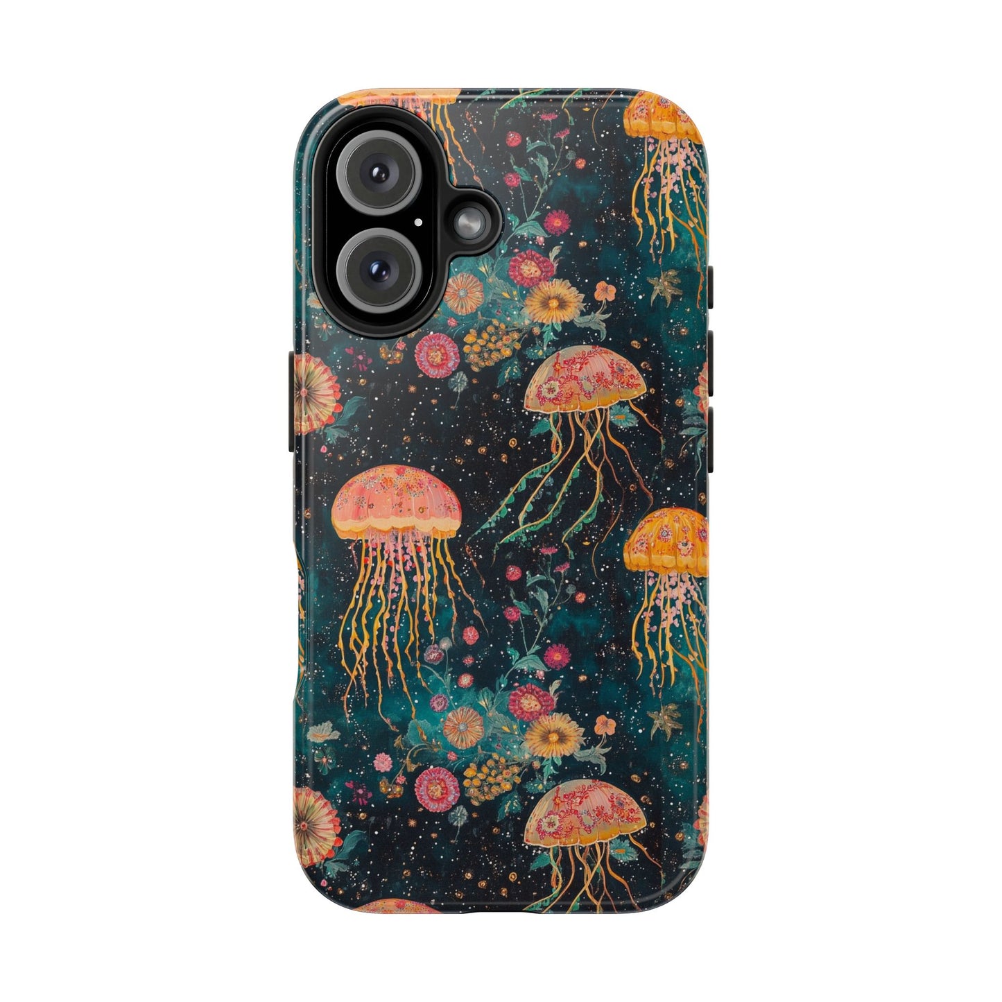 Under the Sea | Jellyfish Phone Cases, Floral Ocean Design, Sea Creature Protective Cover, Unique Tech Accessories, Underwater Theme Gifts, Tough Phone