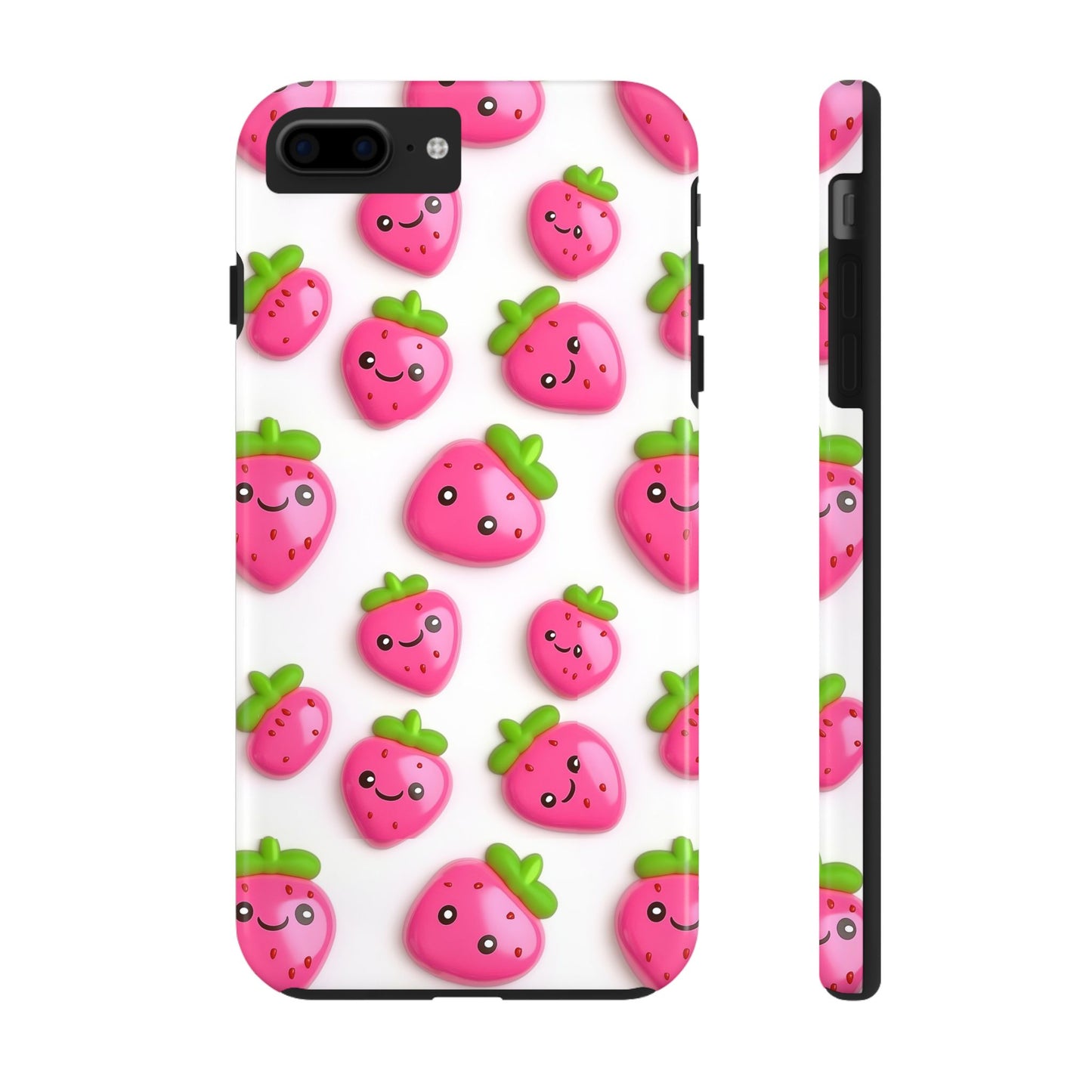 Quirky Chic | Smiling Strawberries Tough Phone Case