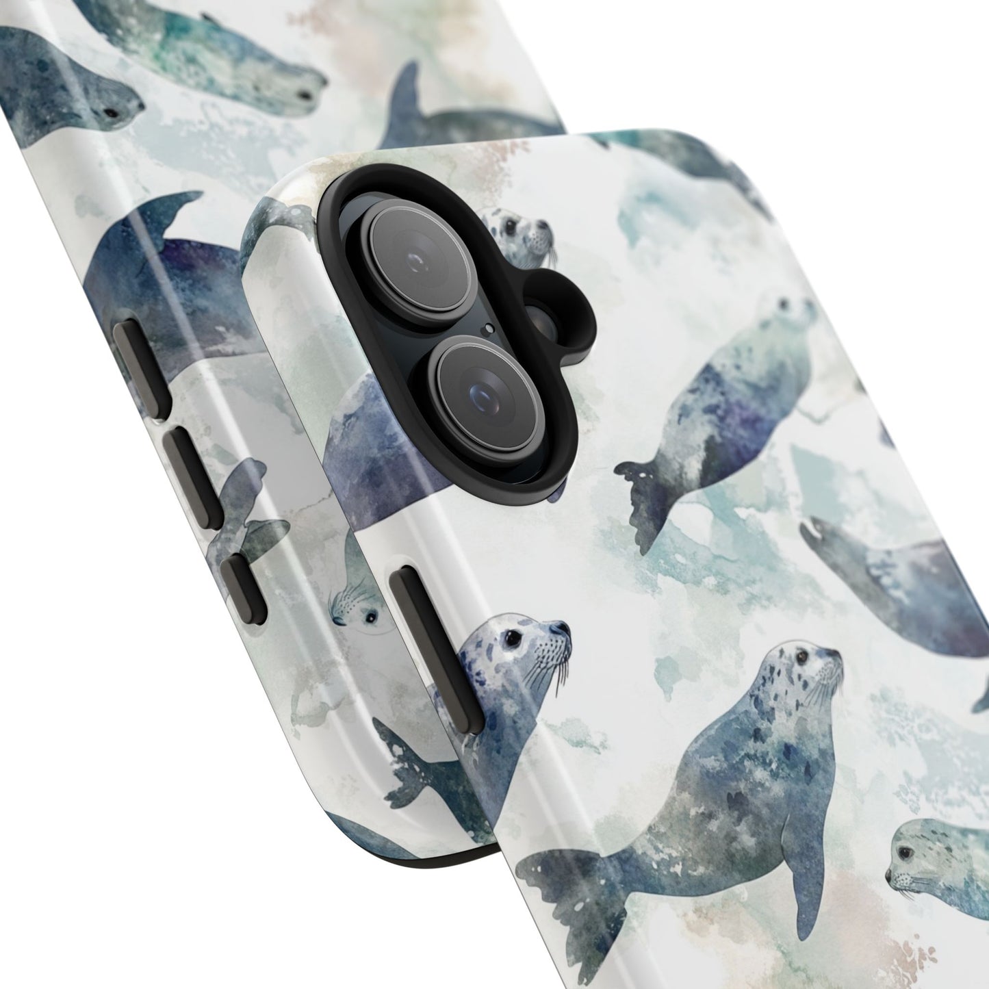 Animal Instinct | Watercolor Leopard Seals