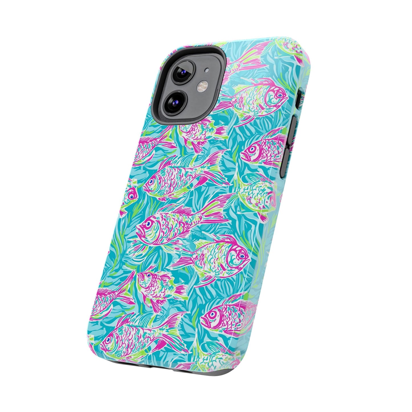 Under the Sea | Colorful Fish Design, Hot Pink Blue Green, Fishing Gifts, Ocean Lover, Marine Life Accessories, Protective Cover