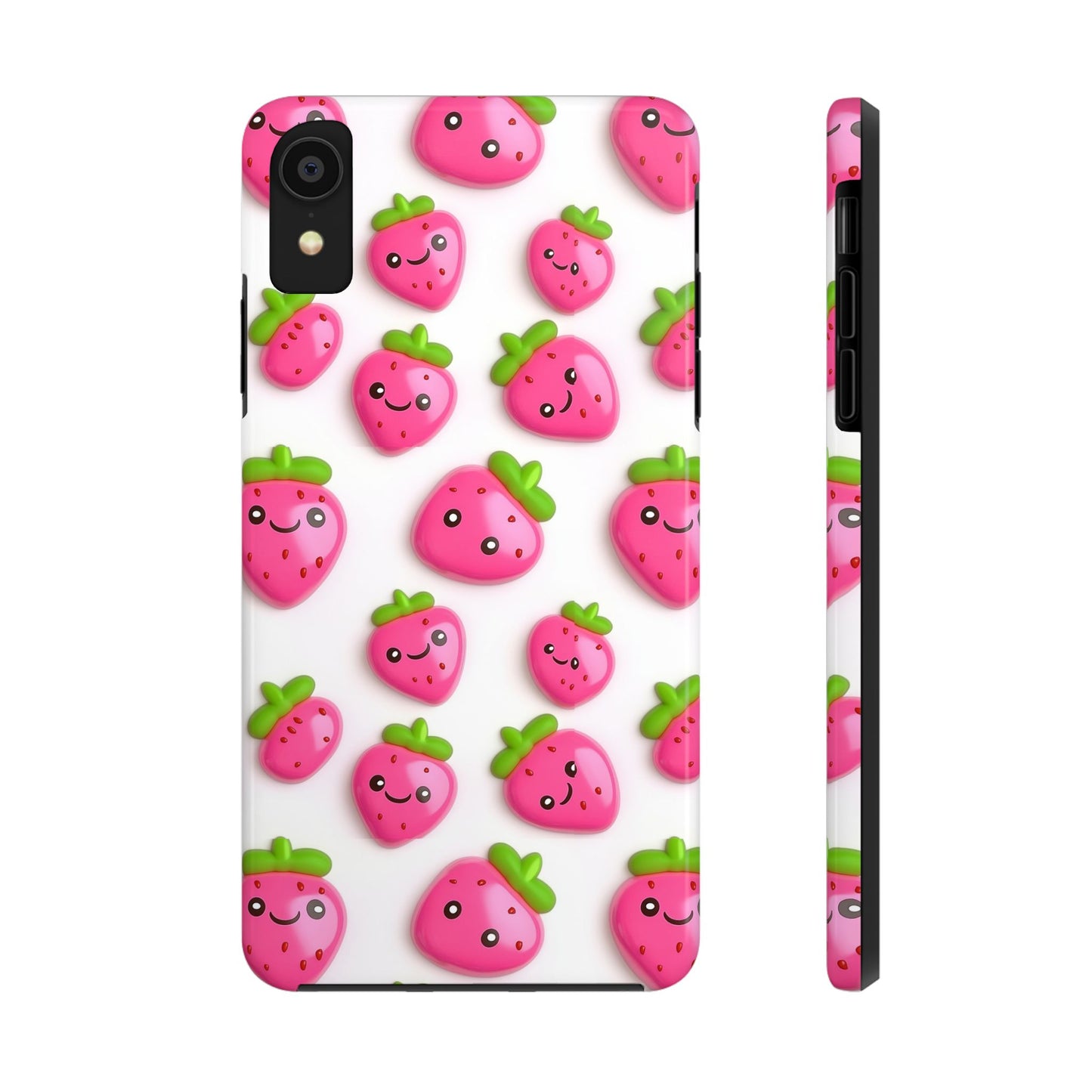 Quirky Chic | Smiling Strawberries Tough Phone Case
