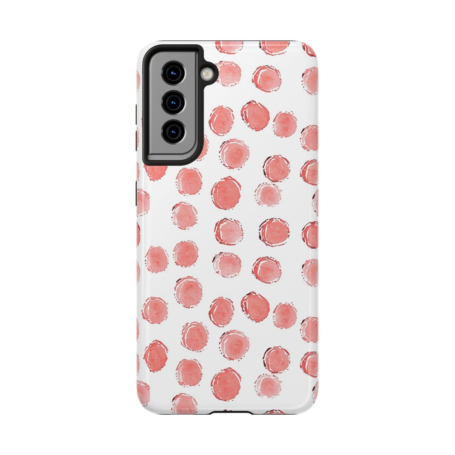 Trendy Spots | Pink Polka Dot Tough Phone Case