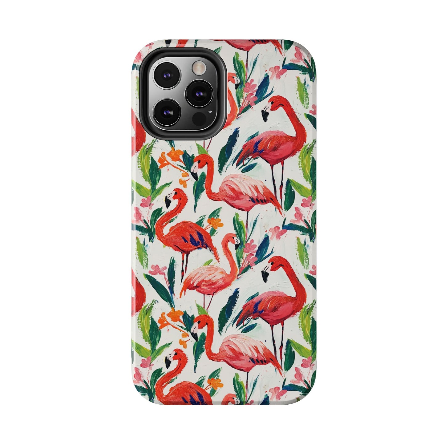 Animal Instinct | Flamingos Tough Phone Case