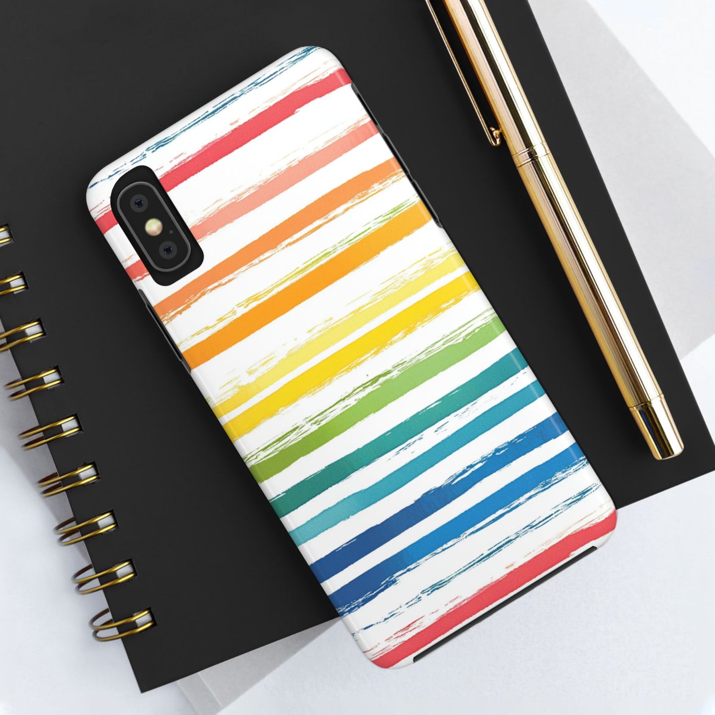 Vibrant Lines | Rainbow Stripes Phone Case