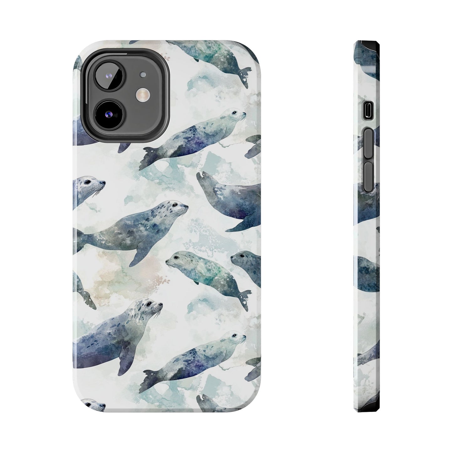 Animal Instinct | Watercolor Leopard Seals