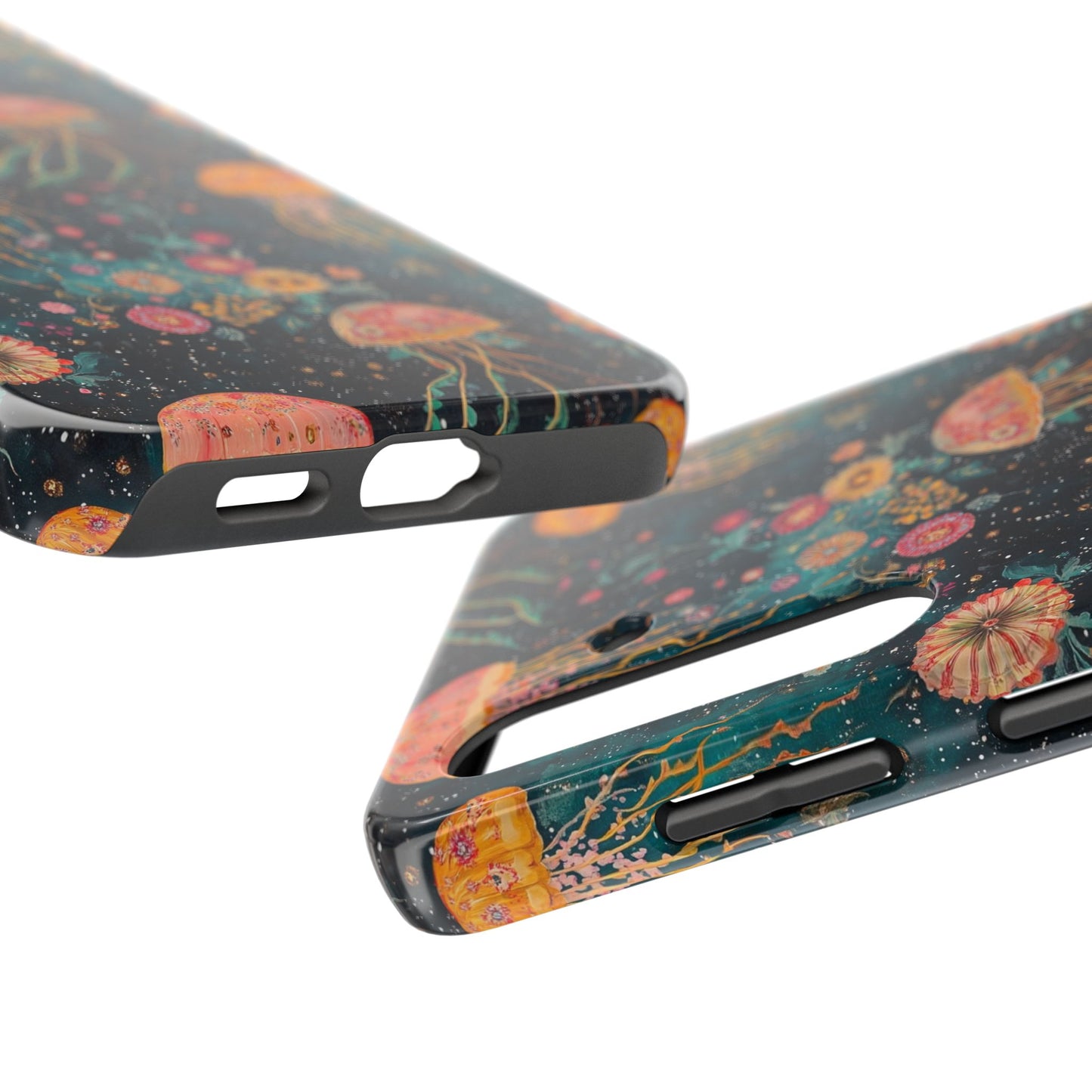 Under the Sea | Jellyfish Phone Cases, Floral Ocean Design, Sea Creature Protective Cover, Unique Tech Accessories, Underwater Theme Gifts, Tough Phone