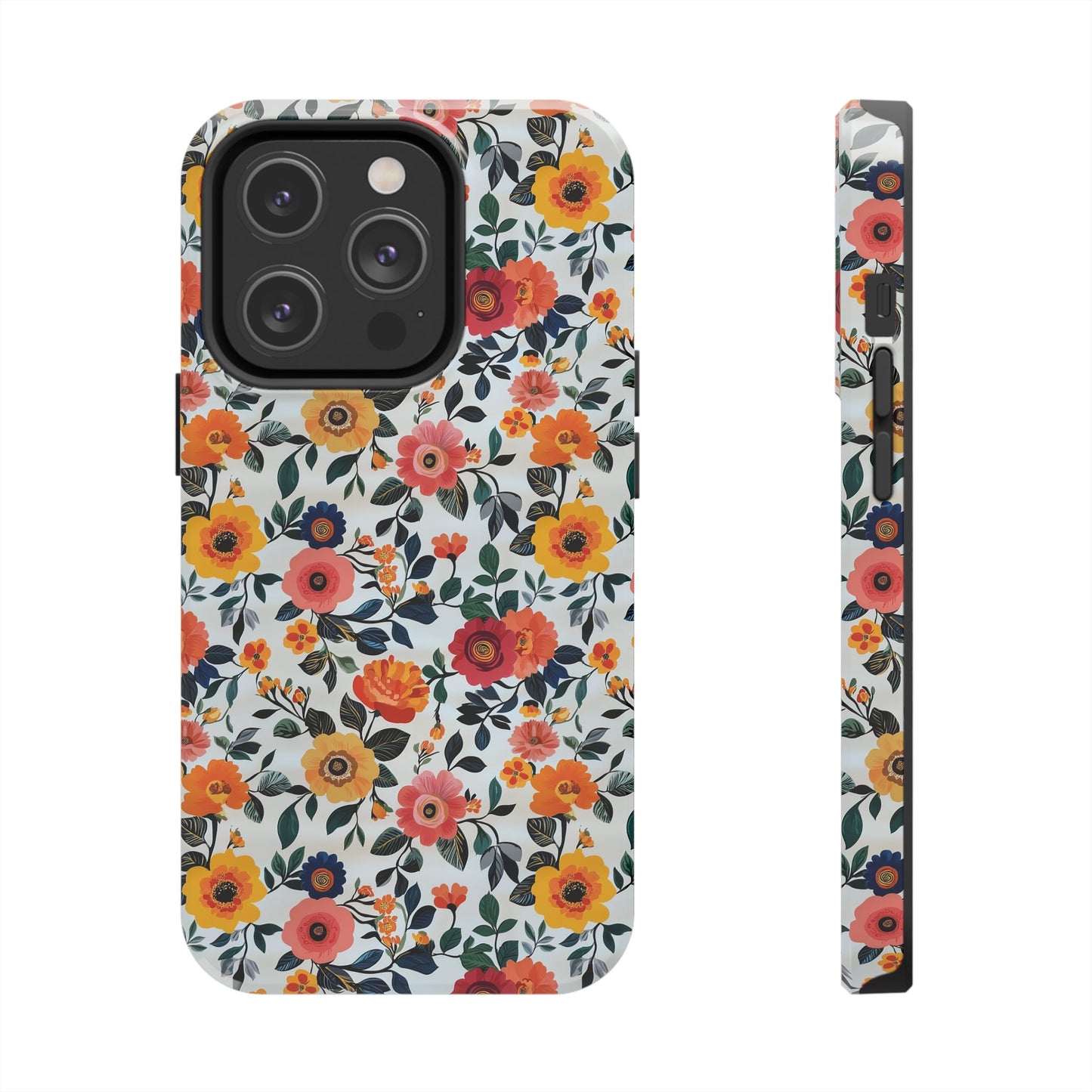 In Bloom | Small Colorful Flowers Tough Phone Cases