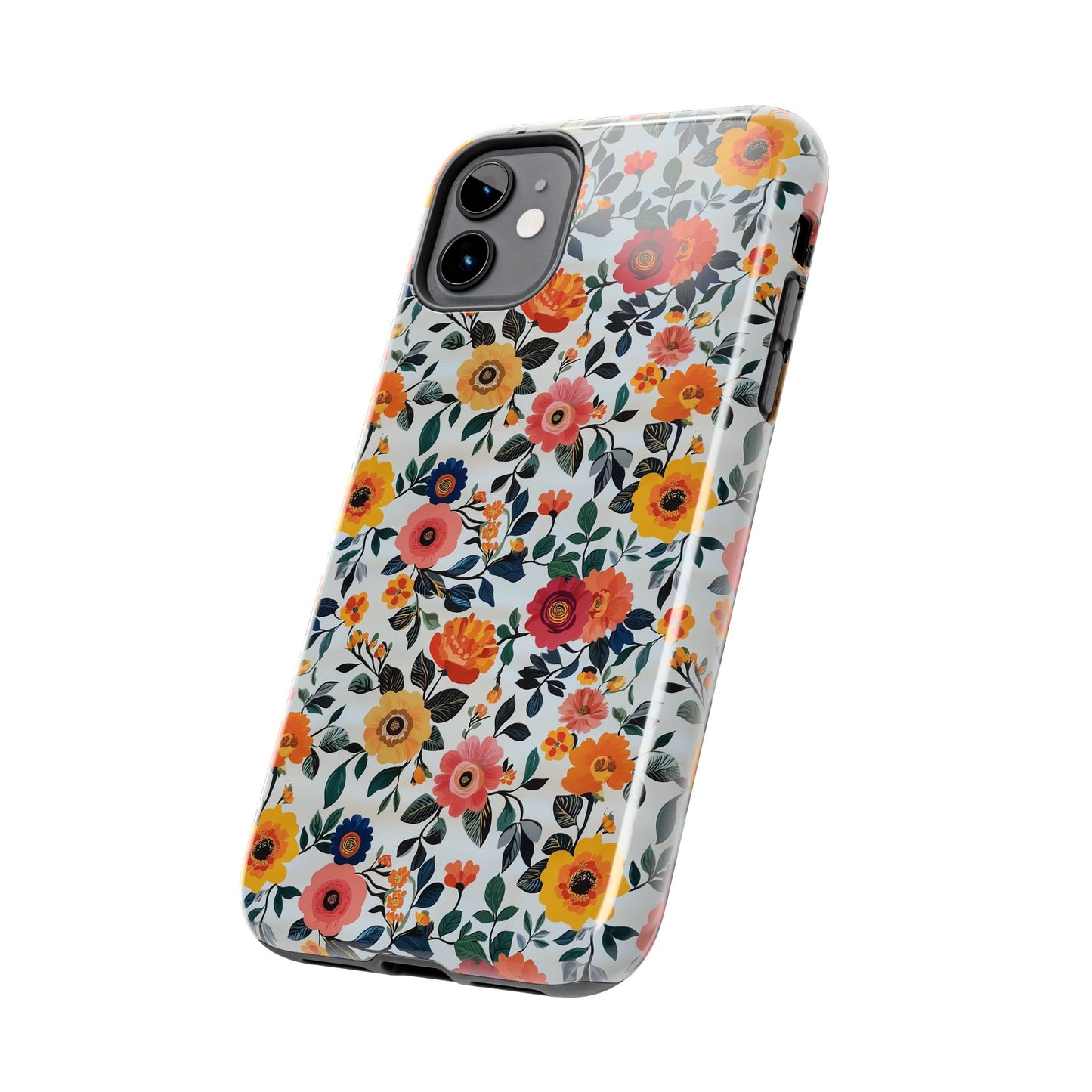 In Bloom | Small Colorful Flowers Tough Phone Cases