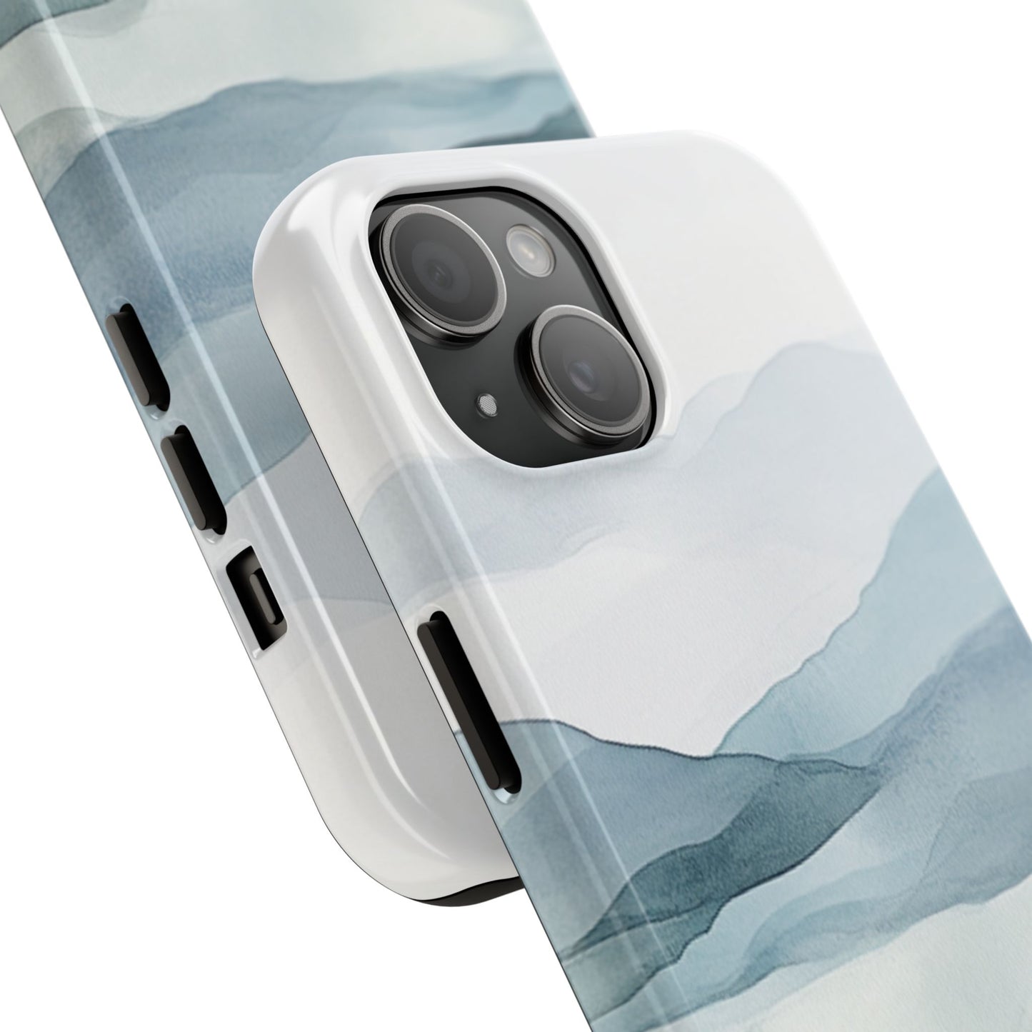 Majestic Mountains | Watercolor Mountain Scene Tough Phone Case