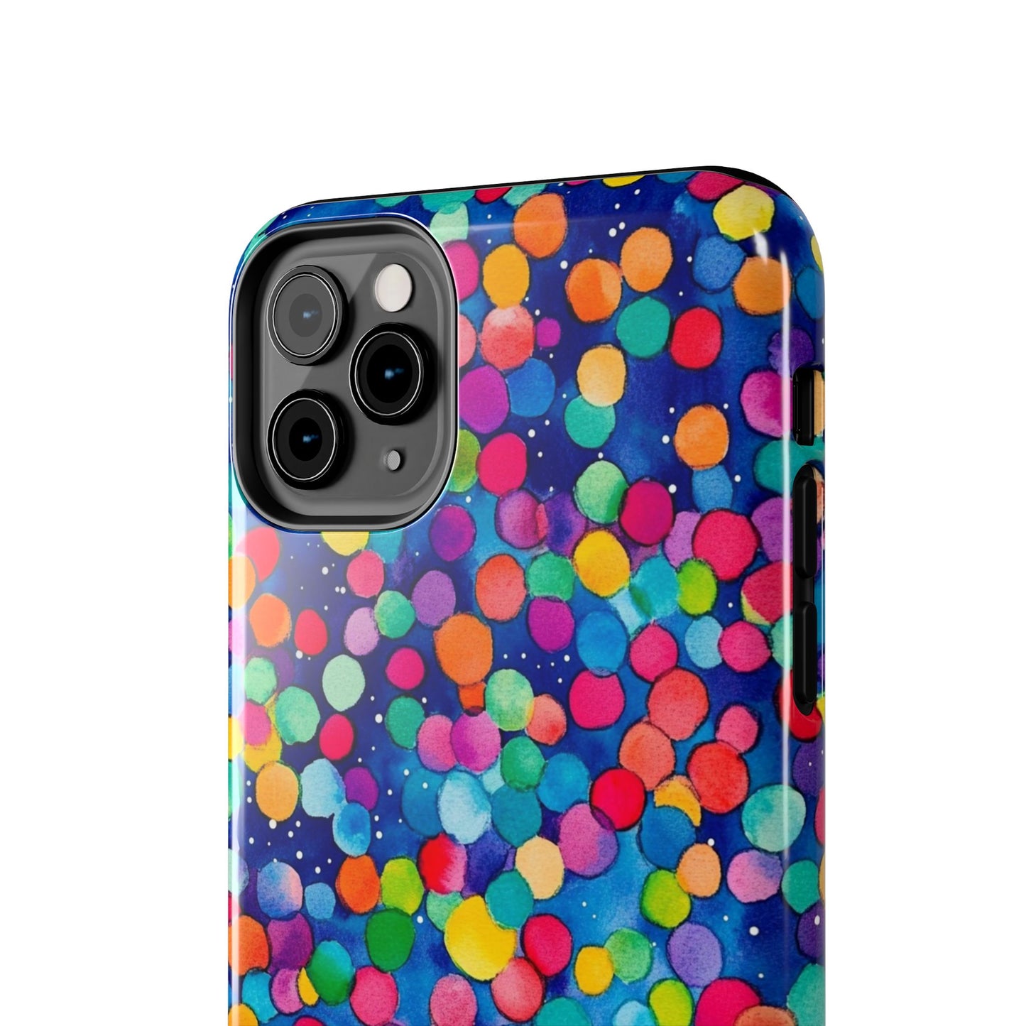 Trendy Spots | Colorful Blues Polka Dots Phone Case