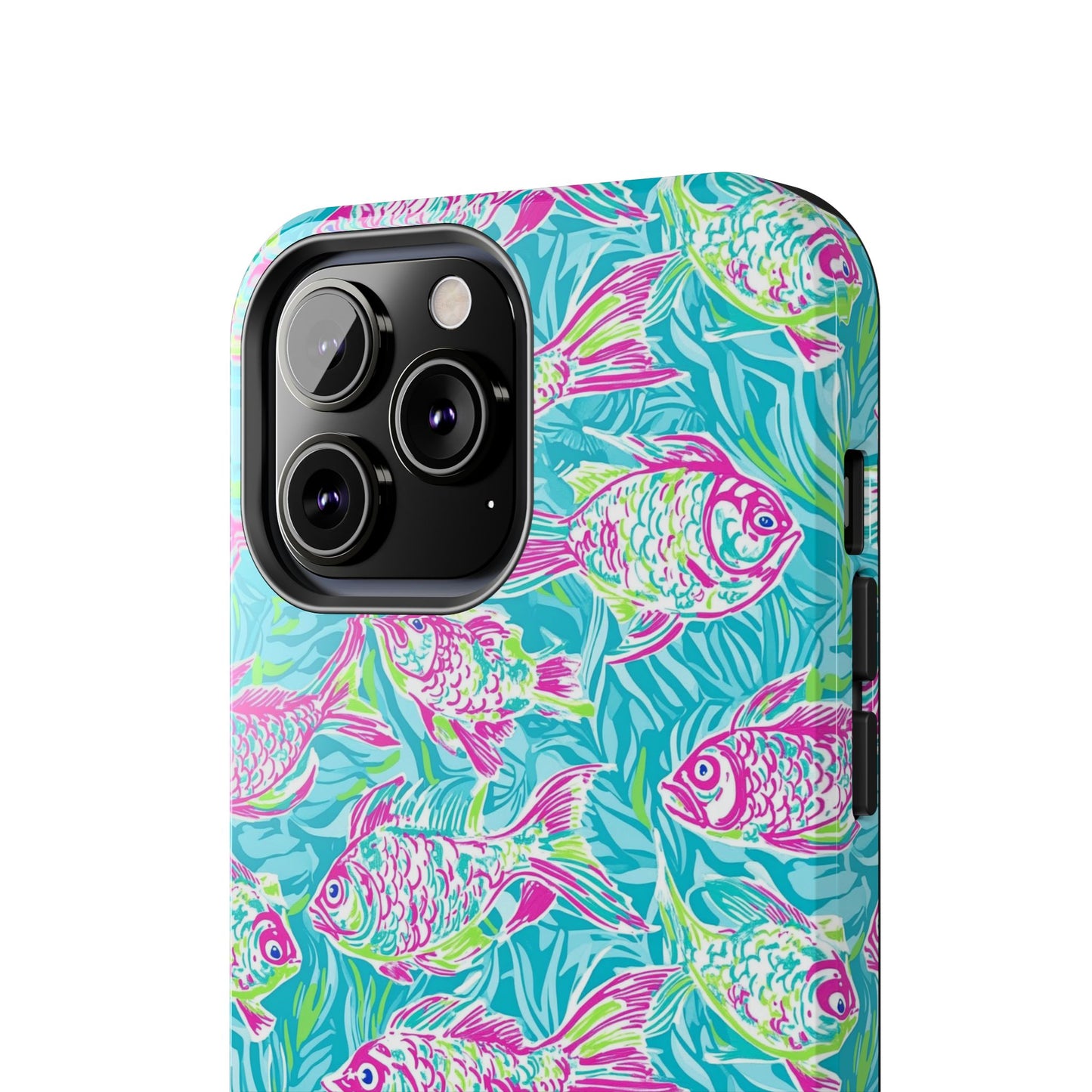 Under the Sea | Colorful Fish Design, Hot Pink Blue Green, Fishing Gifts, Ocean Lover, Marine Life Accessories, Protective Cover