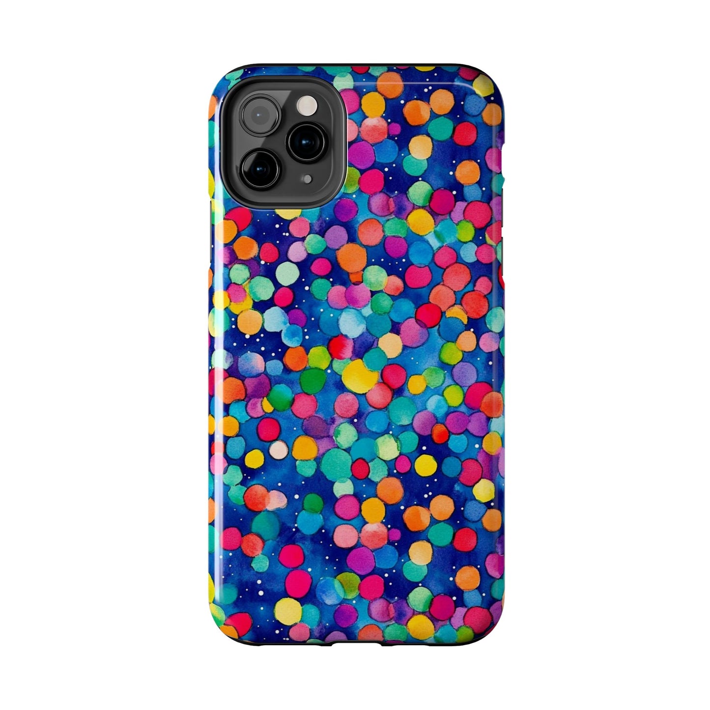 Trendy Spots | Colorful Blues Polka Dots Phone Case