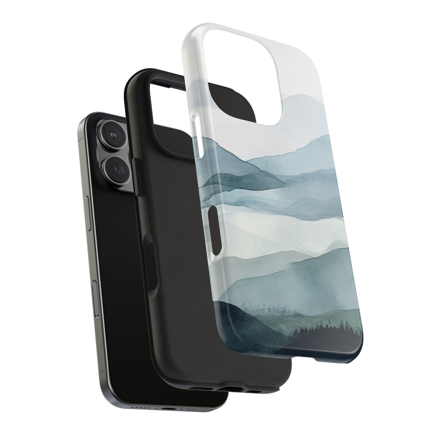 Majestic Mountains | Watercolor Mountain Scene Tough Phone Case