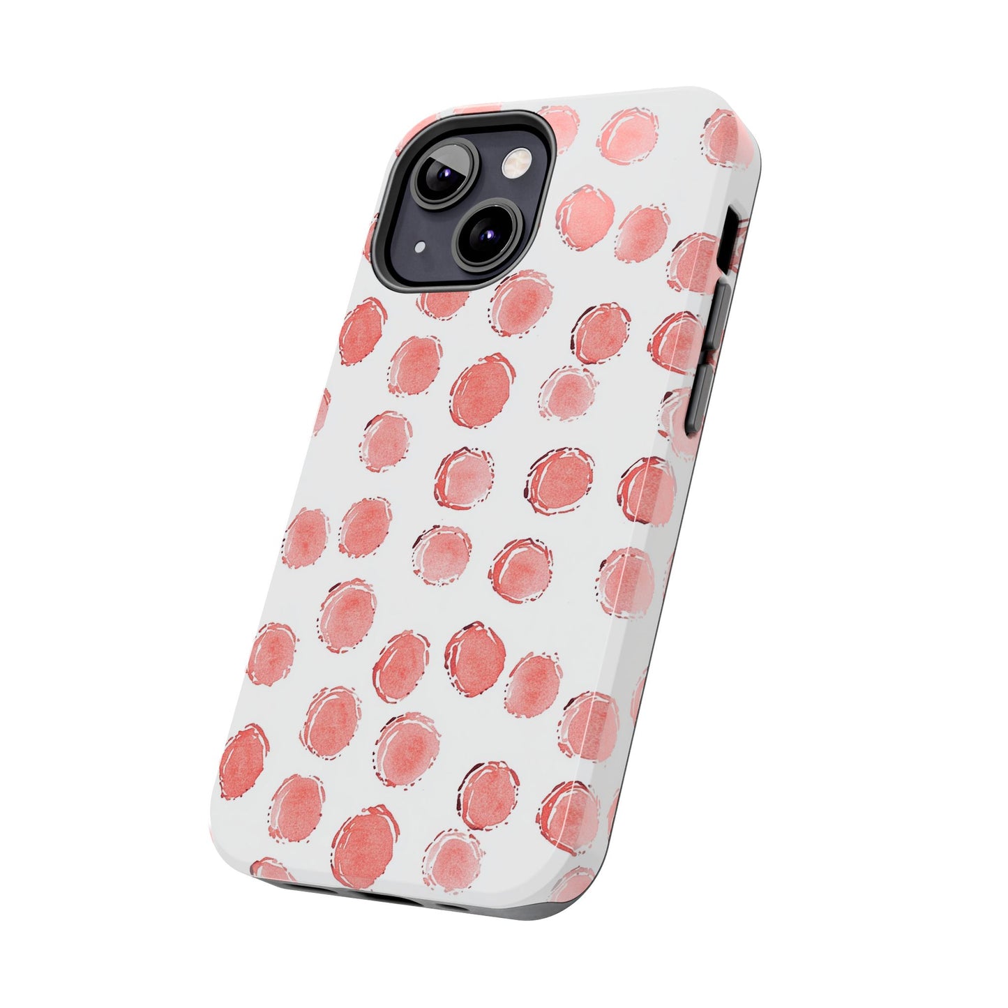 Trendy Spots | Pink Polka Dot Tough Phone Case