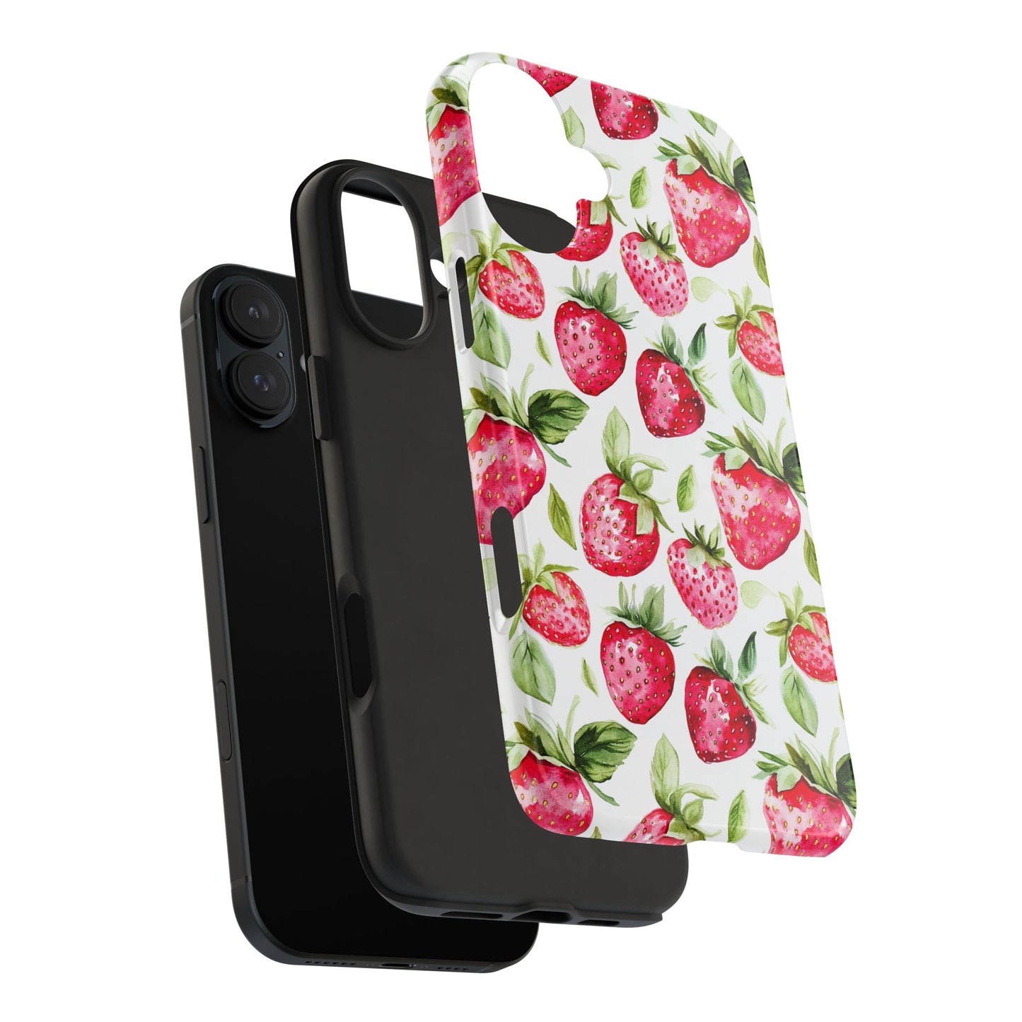 Nature Lover | Strawberry Watercolor Tough Phone Case