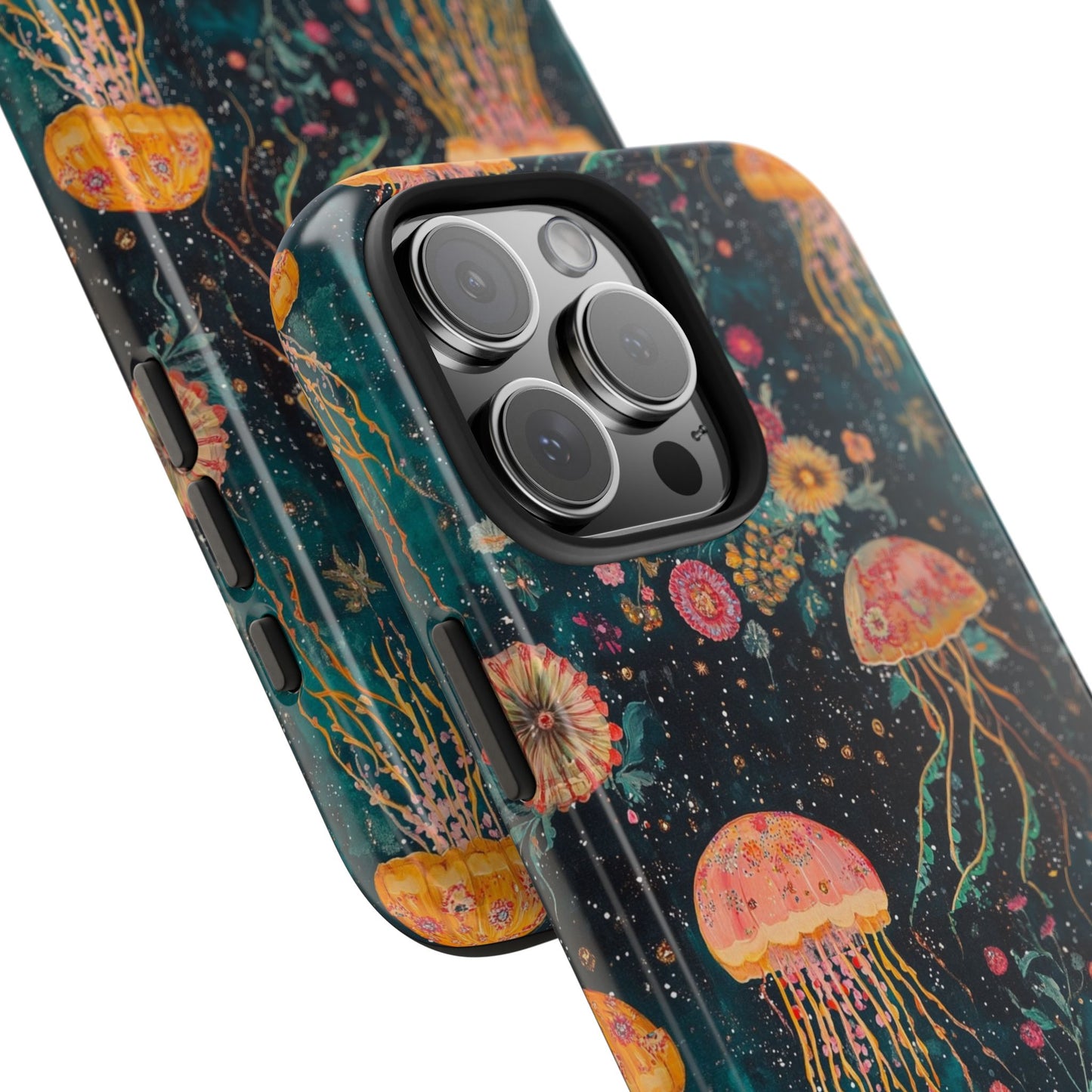 Under the Sea | Jellyfish Phone Cases, Floral Ocean Design, Sea Creature Protective Cover, Unique Tech Accessories, Underwater Theme Gifts, Tough Phone