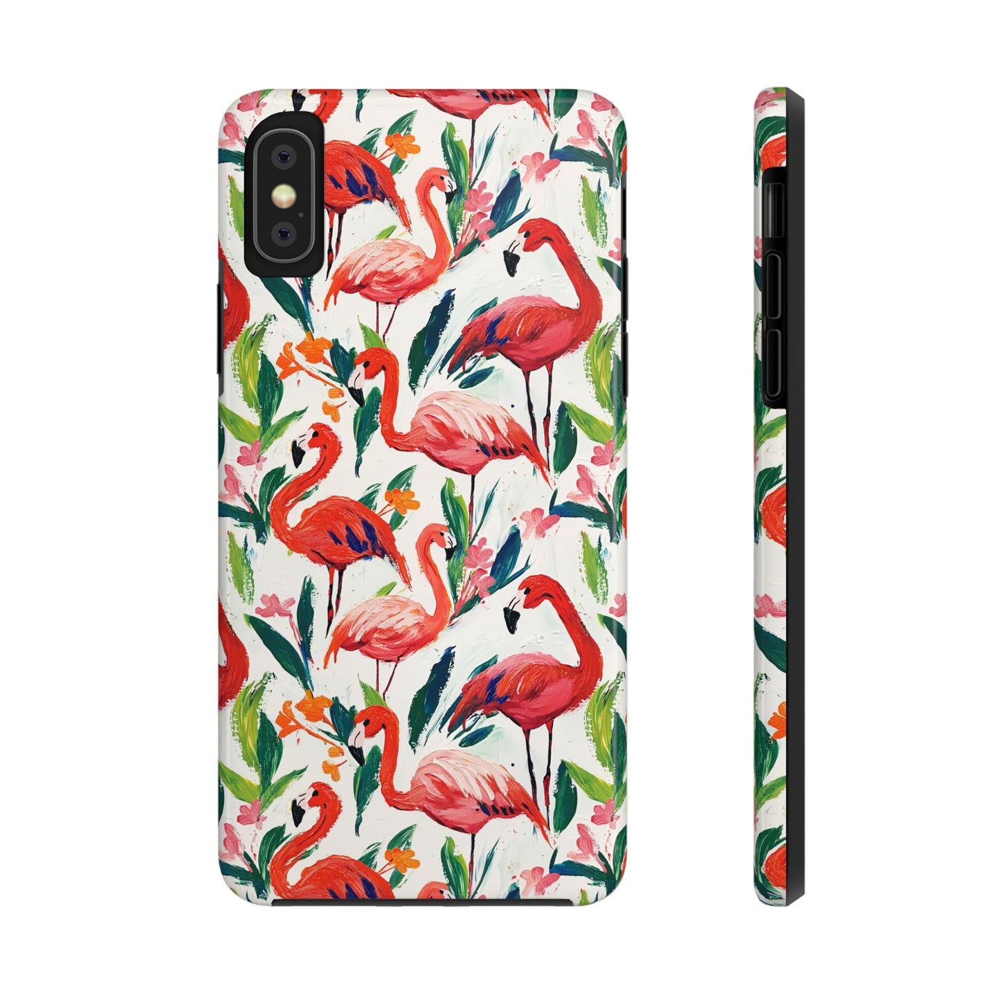 Animal Instinct | Flamingos Tough Phone Case