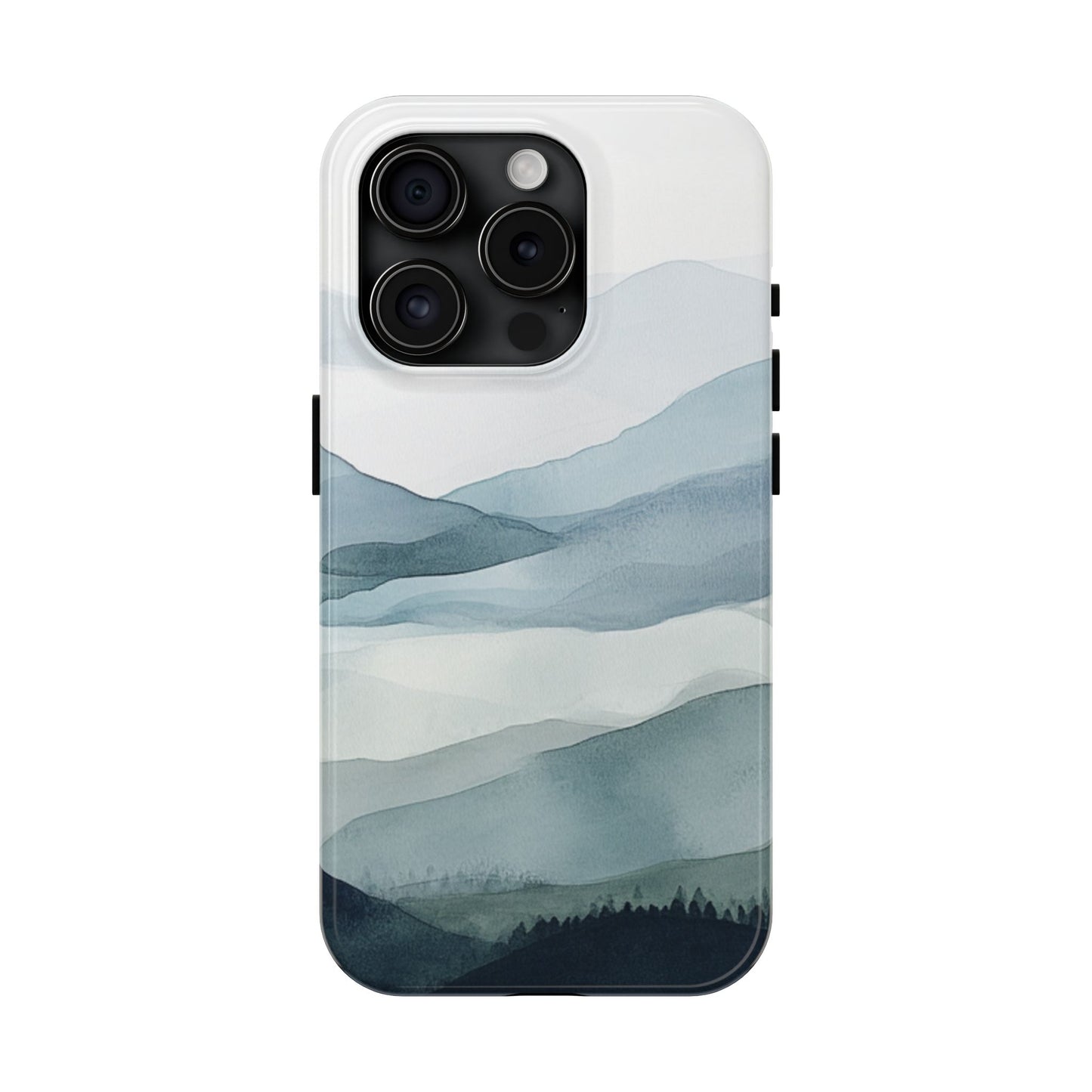 Majestic Mountains | Watercolor Mountain Scene Tough Phone Case