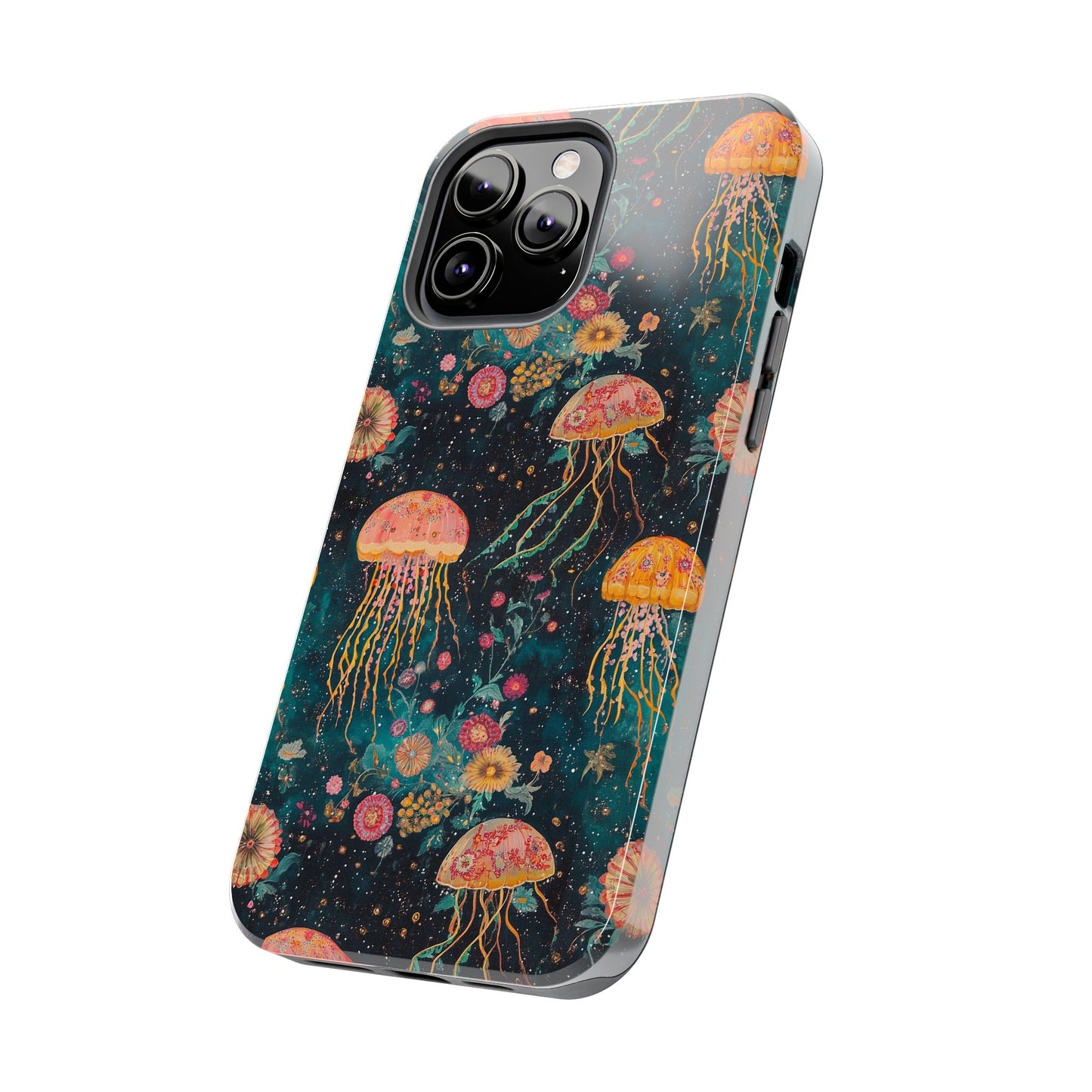 Under the Sea | Jellyfish Phone Cases, Floral Ocean Design, Sea Creature Protective Cover, Unique Tech Accessories, Underwater Theme Gifts, Tough Phone