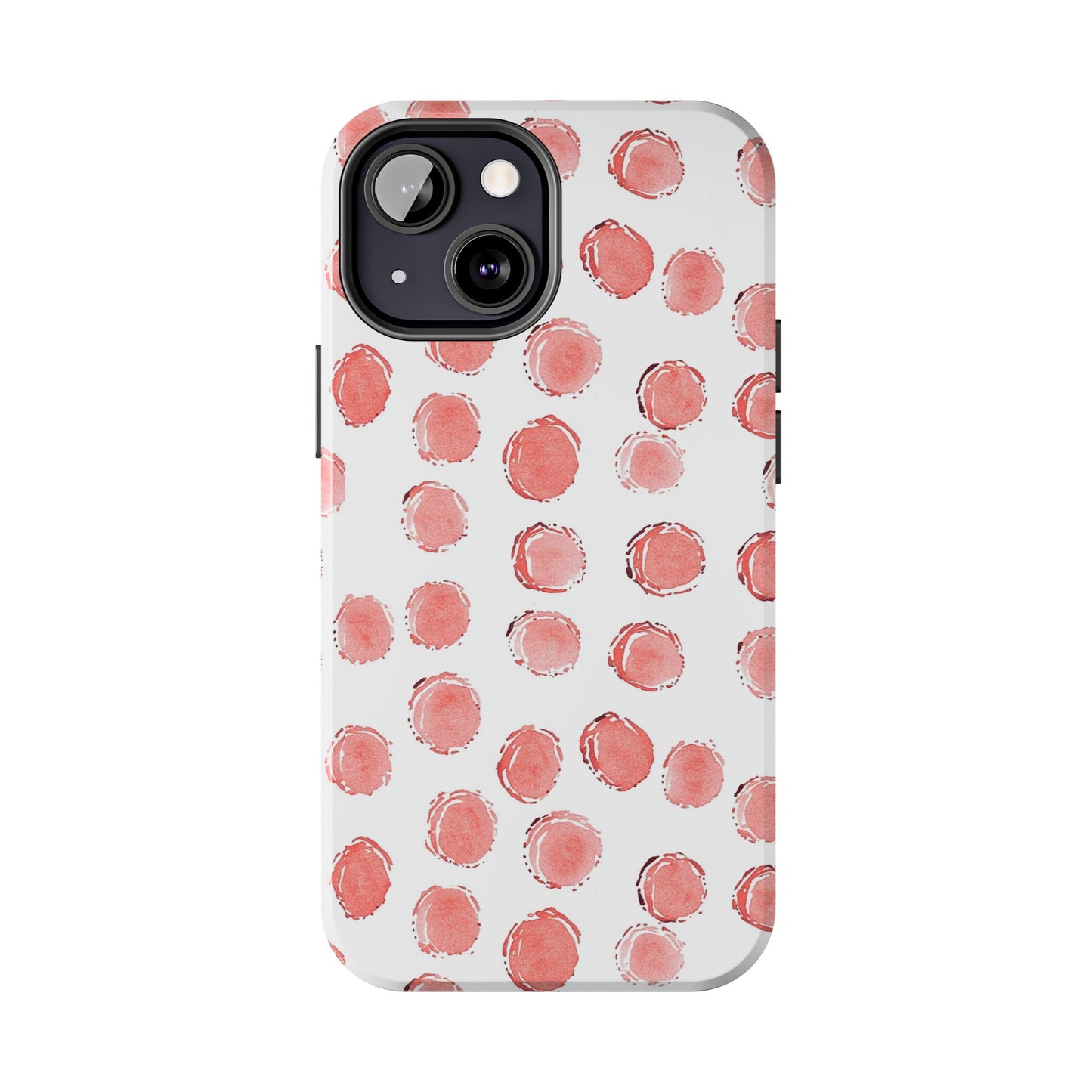 Trendy Spots | Pink Polka Dot Tough Phone Case