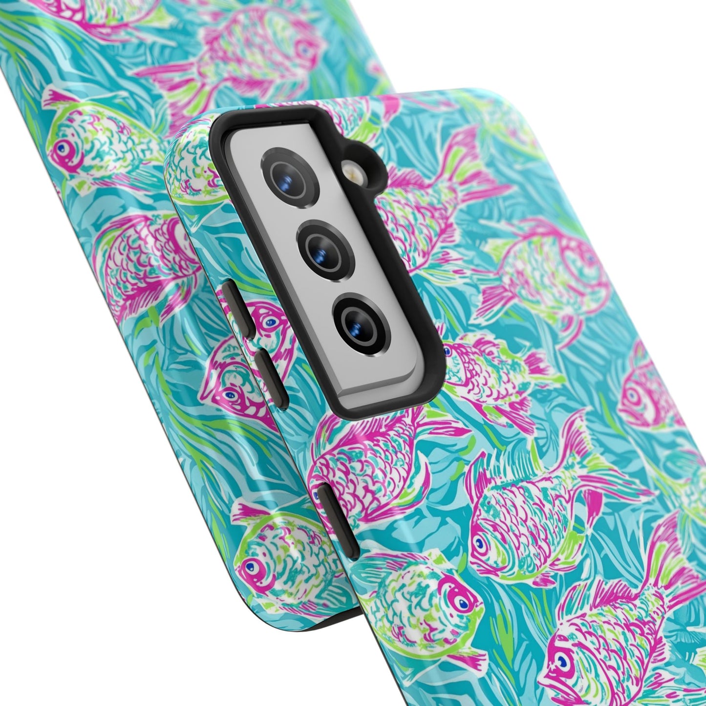 Under the Sea | Colorful Fish Design, Hot Pink Blue Green, Fishing Gifts, Ocean Lover, Marine Life Accessories, Protective Cover